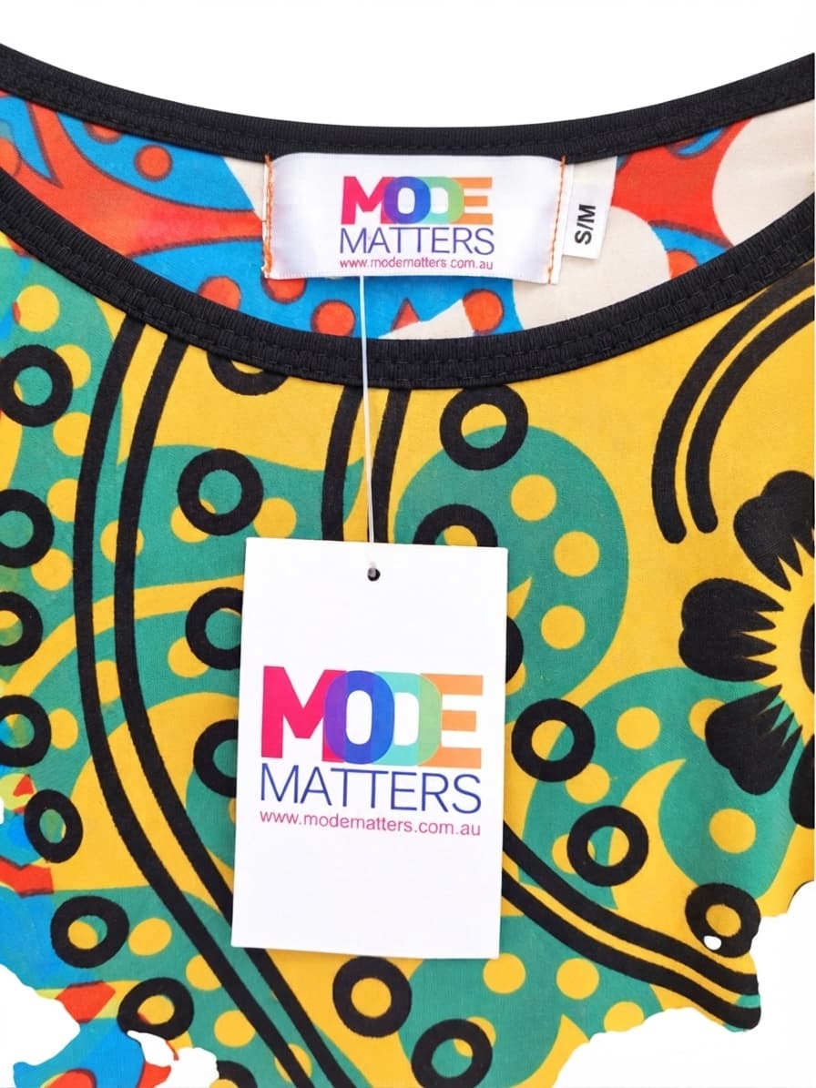 MODE MATTERS Colourful Abstract Print Long Sleeve Midi Dress S/M BNWT — photo 4 of 6