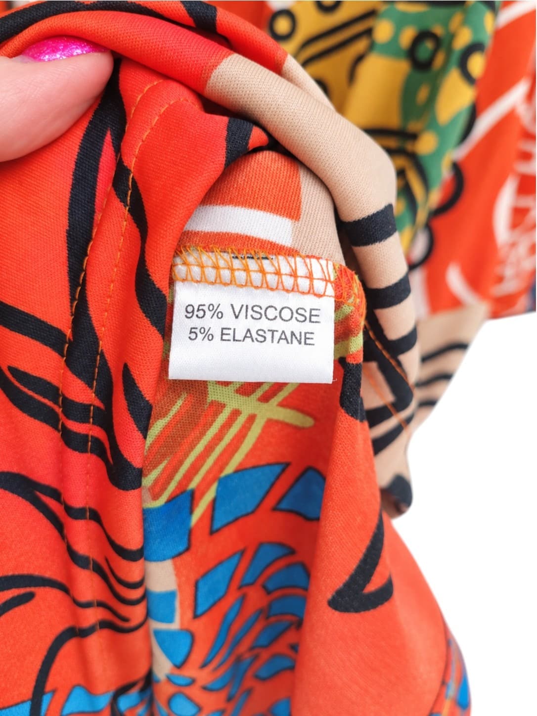 MODE MATTERS Colourful Abstract Print Long Sleeve Midi Dress S/M BNWT — photo 5 of 6