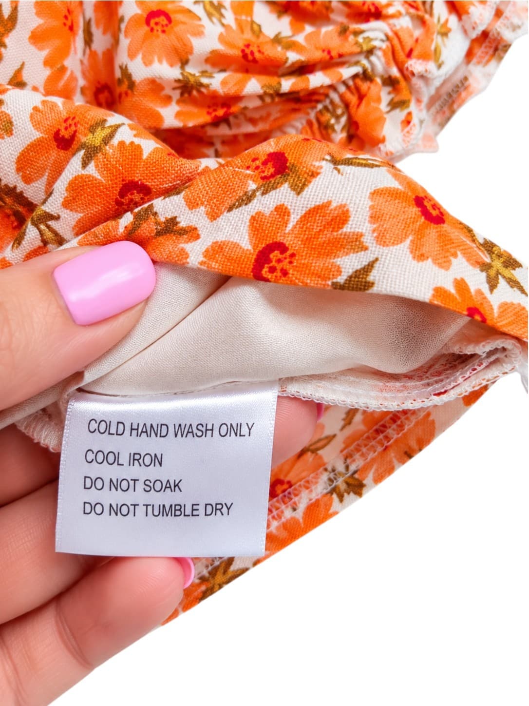 Morning Mist Womens Floral Two Piece Set Size 8 Orange Crop Top Mini Skirt BNWT — photo 6 of 13