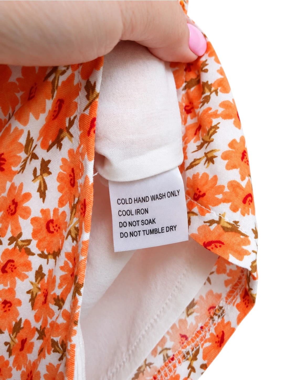 Morning Mist Womens Floral Two Piece Set Size 8 Orange Crop Top Mini Skirt BNWT — photo 12 of 13