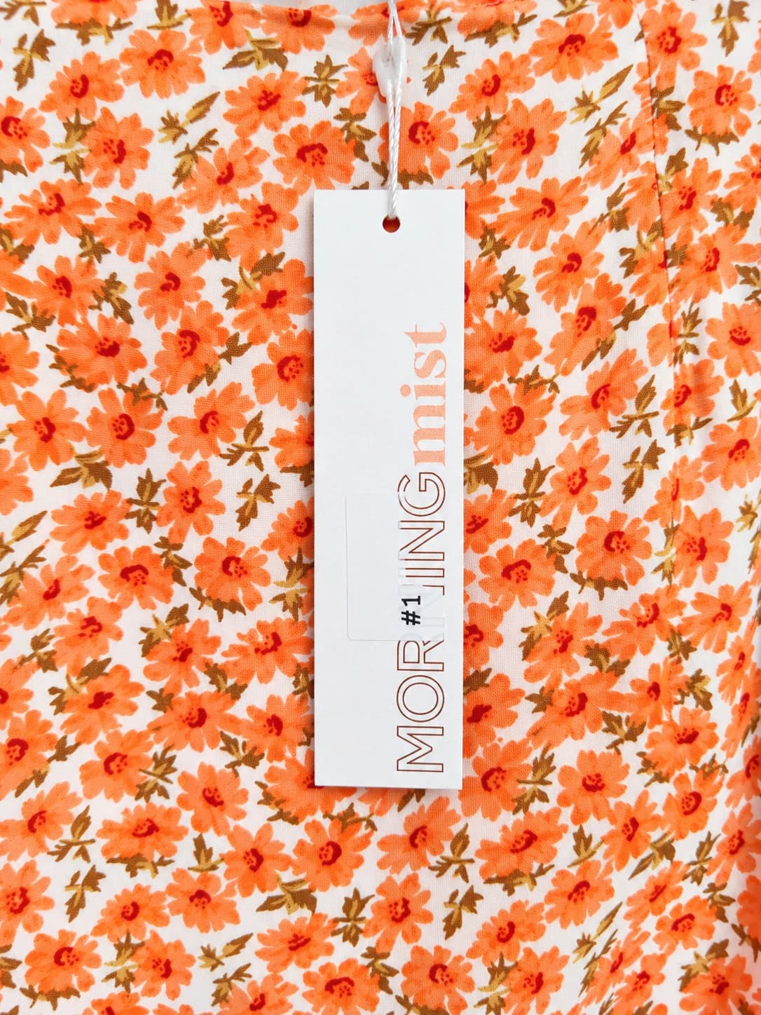 Morning Mist Womens Floral Two Piece Set Size 8 Orange Crop Top Mini Skirt BNWT — photo 10 of 13