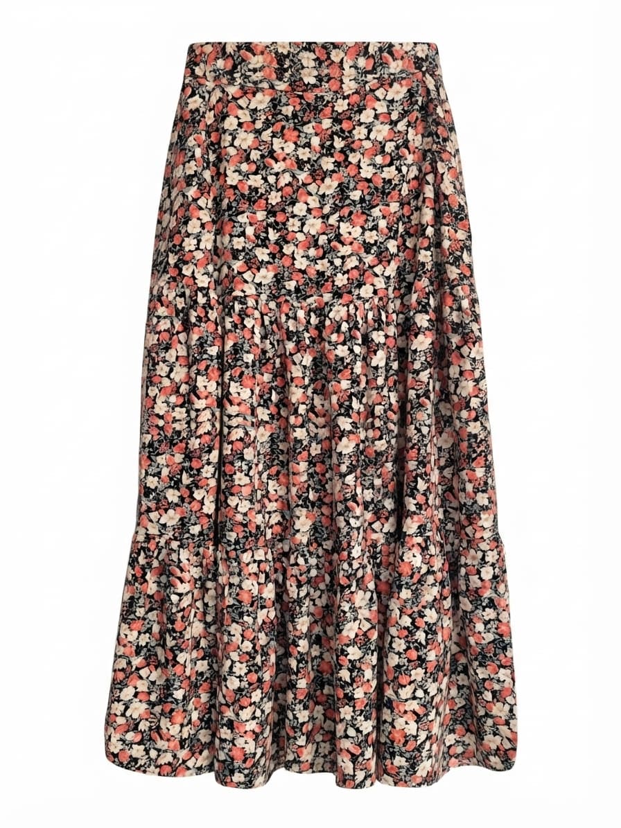 Paper Heart Floral Tiered Midi Skirt Size 8 — photo 1 of 8