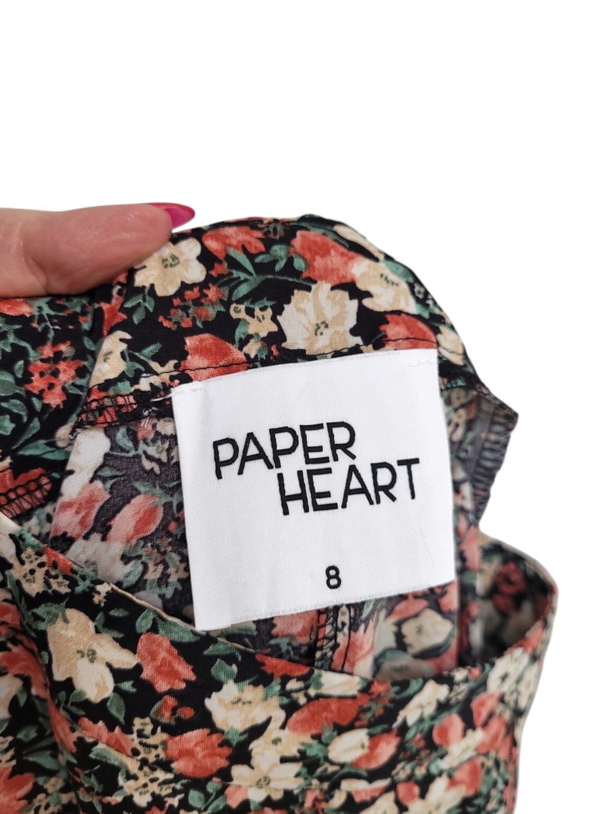 Paper Heart Floral Tiered Midi Skirt Size 8 — photo 5 of 8