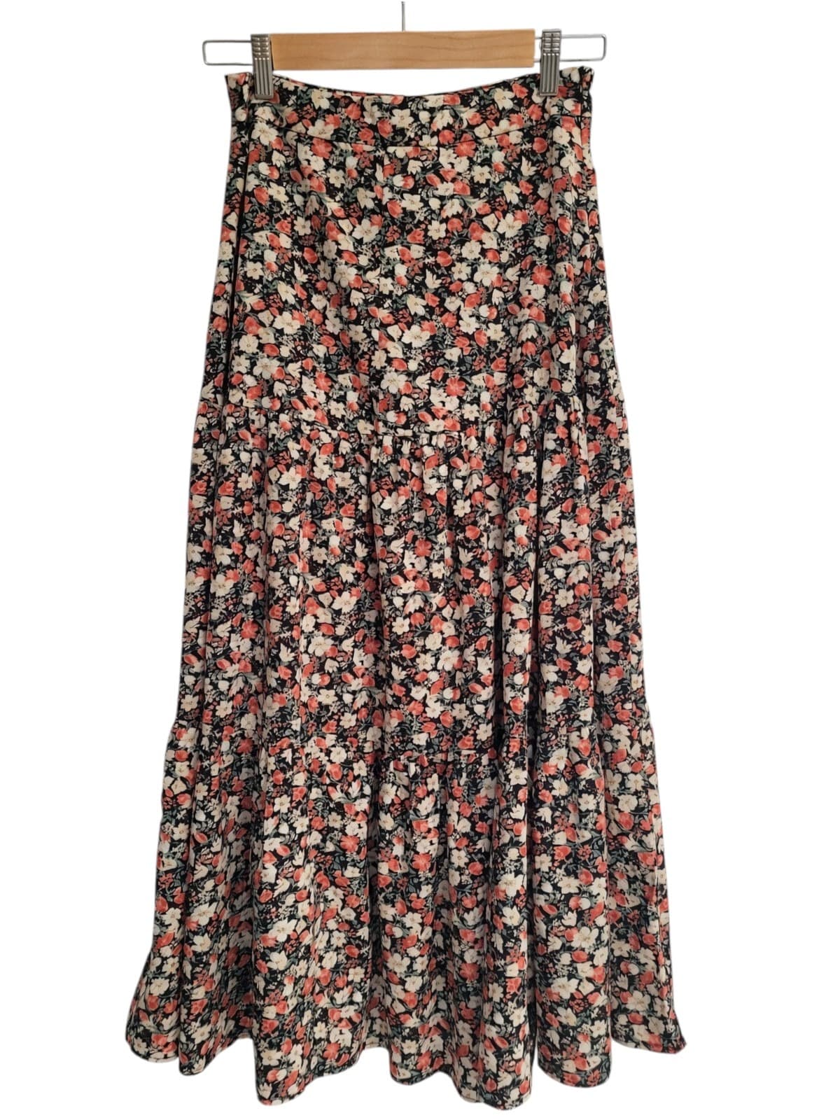 Paper Heart Floral Tiered Midi Skirt Size 8 — photo 2 of 8