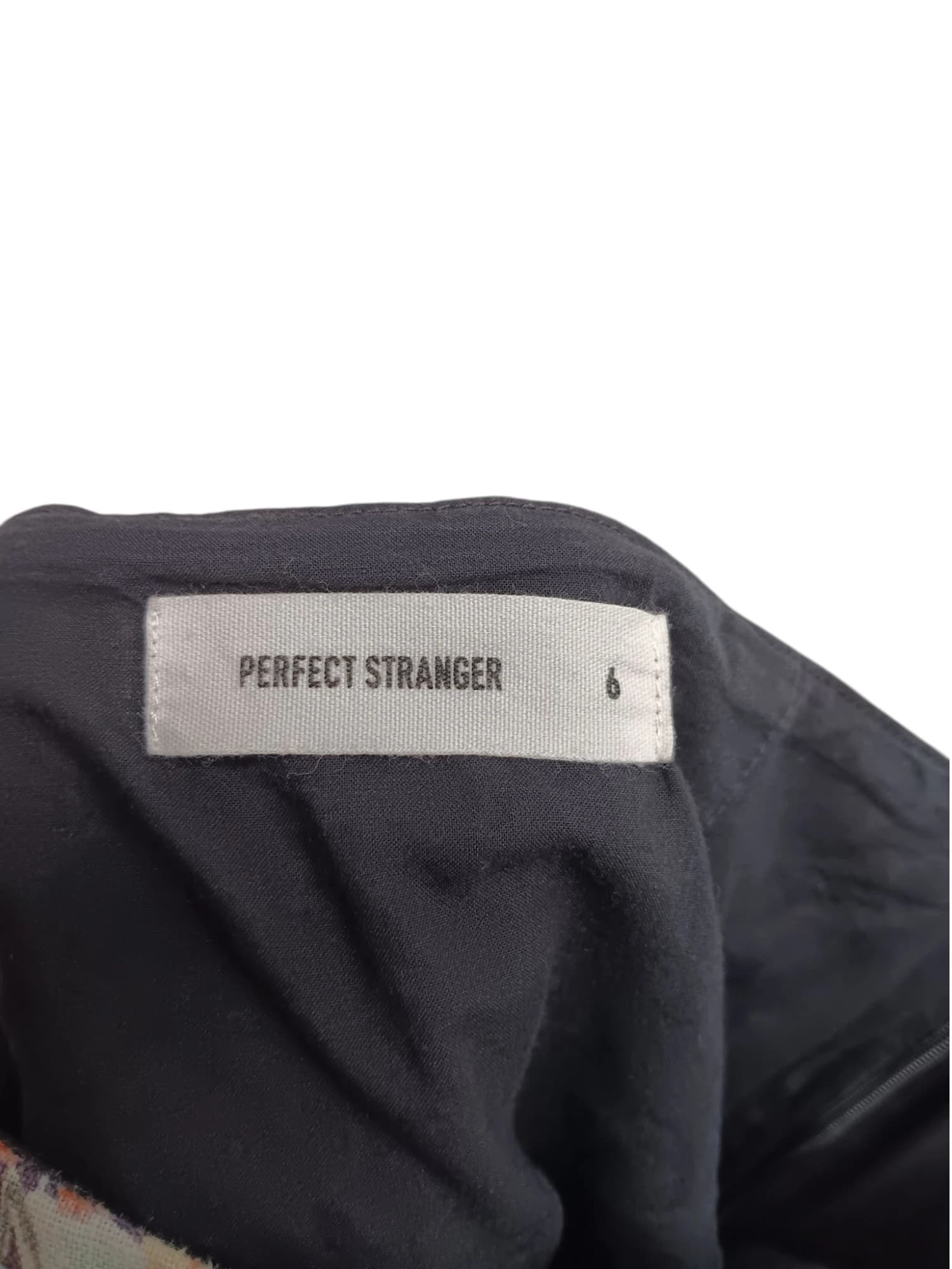 Perfect Stranger Womens Mini Skirt Size 6 Floral 100% Linen Black A Line — photo 6 of 6