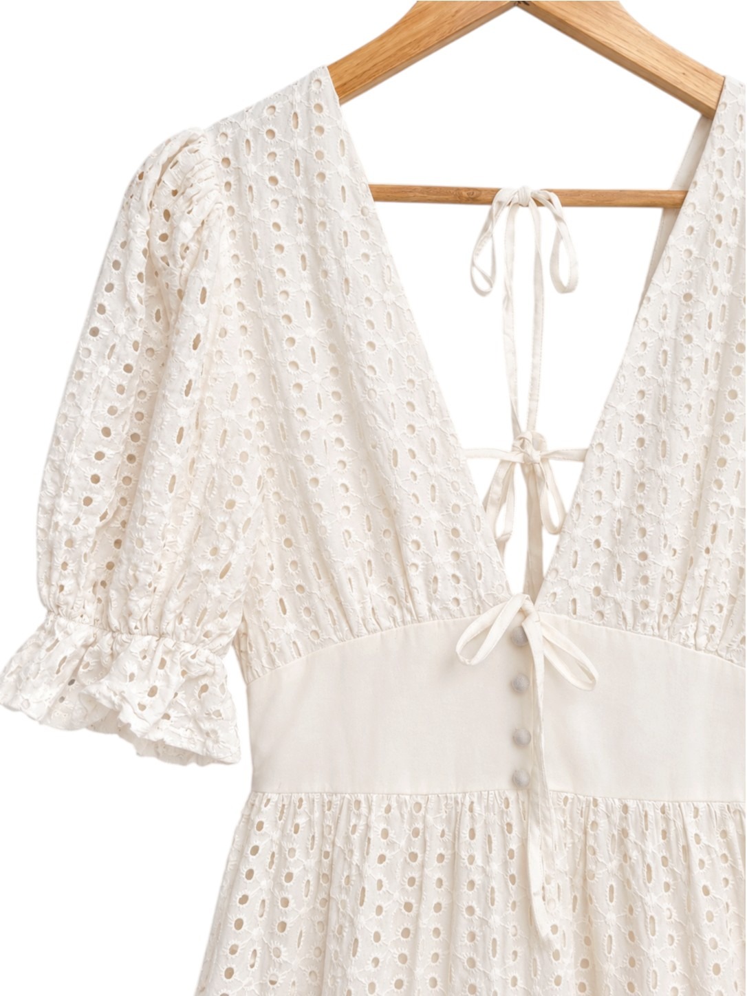 PETAL + PUP Louisa White Broderie Anglaise Tiered Midi Dress BNWT Size 10 — photo 1 of 10