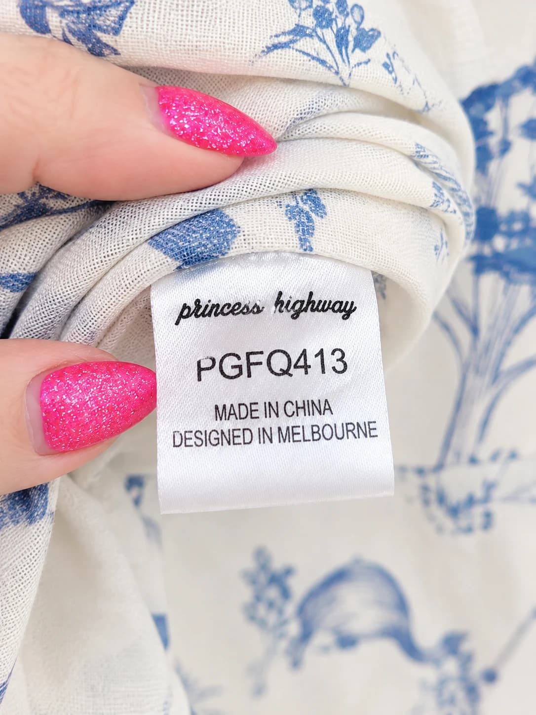 PRINCESS HIGHWAY Australian Toile Print Linen Cotton Dress Size 10 — photo 6 of 7