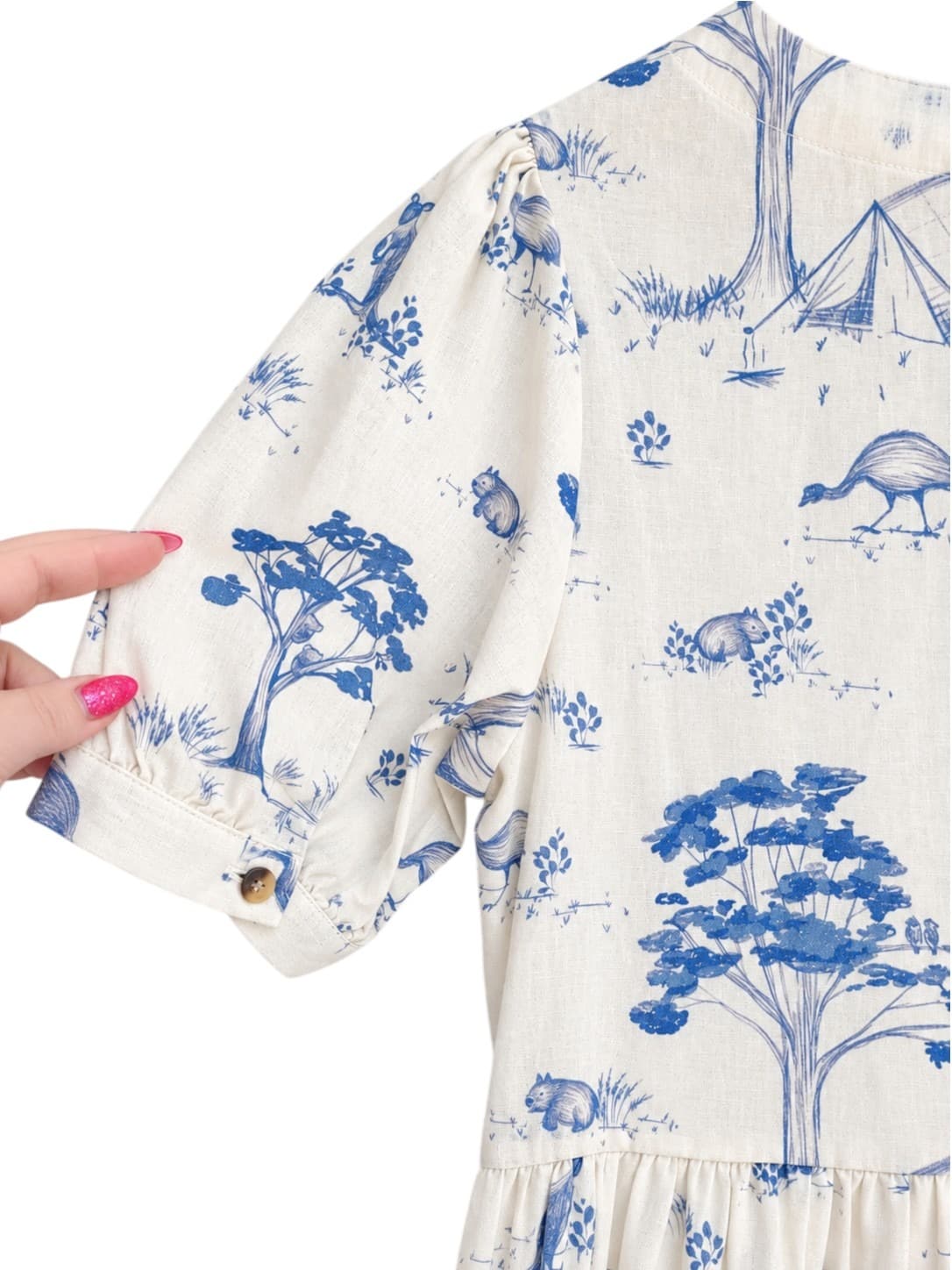 PRINCESS HIGHWAY Australian Toile Print Linen Cotton Dress Size 10 — photo 3 of 7