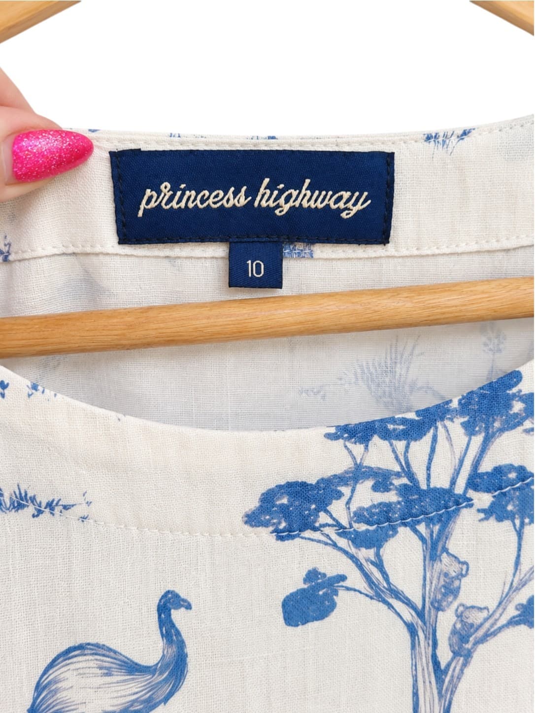 PRINCESS HIGHWAY Australian Toile Print Linen Cotton Dress Size 10 — photo 5 of 7