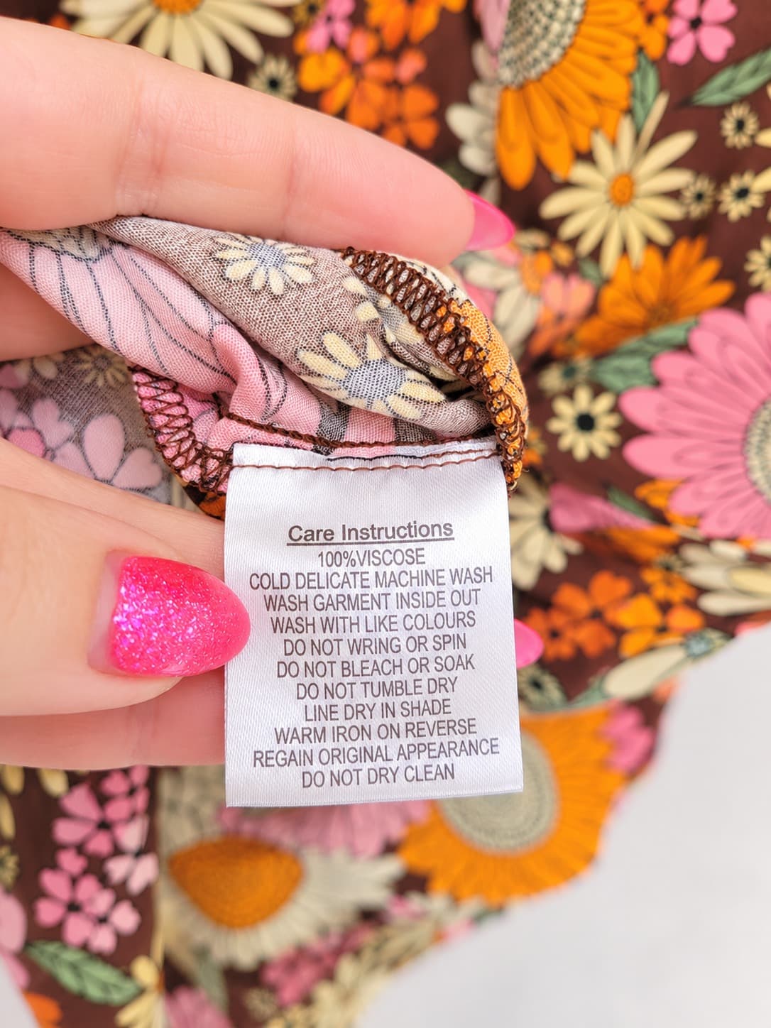 PRINCESS HIGHWAY Brown 70s Retro Floral Button Front Midi Dress Size 12 — photo 6 of 7