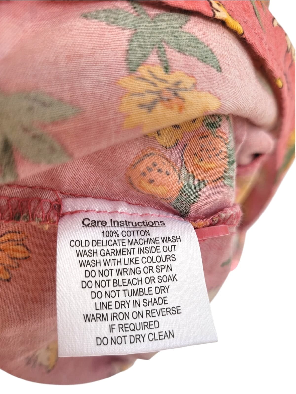 PRINCESS HIGHWAY Chicken Veggie Print Pink Cotton Shirt Dress 10 — photo 8 of 9