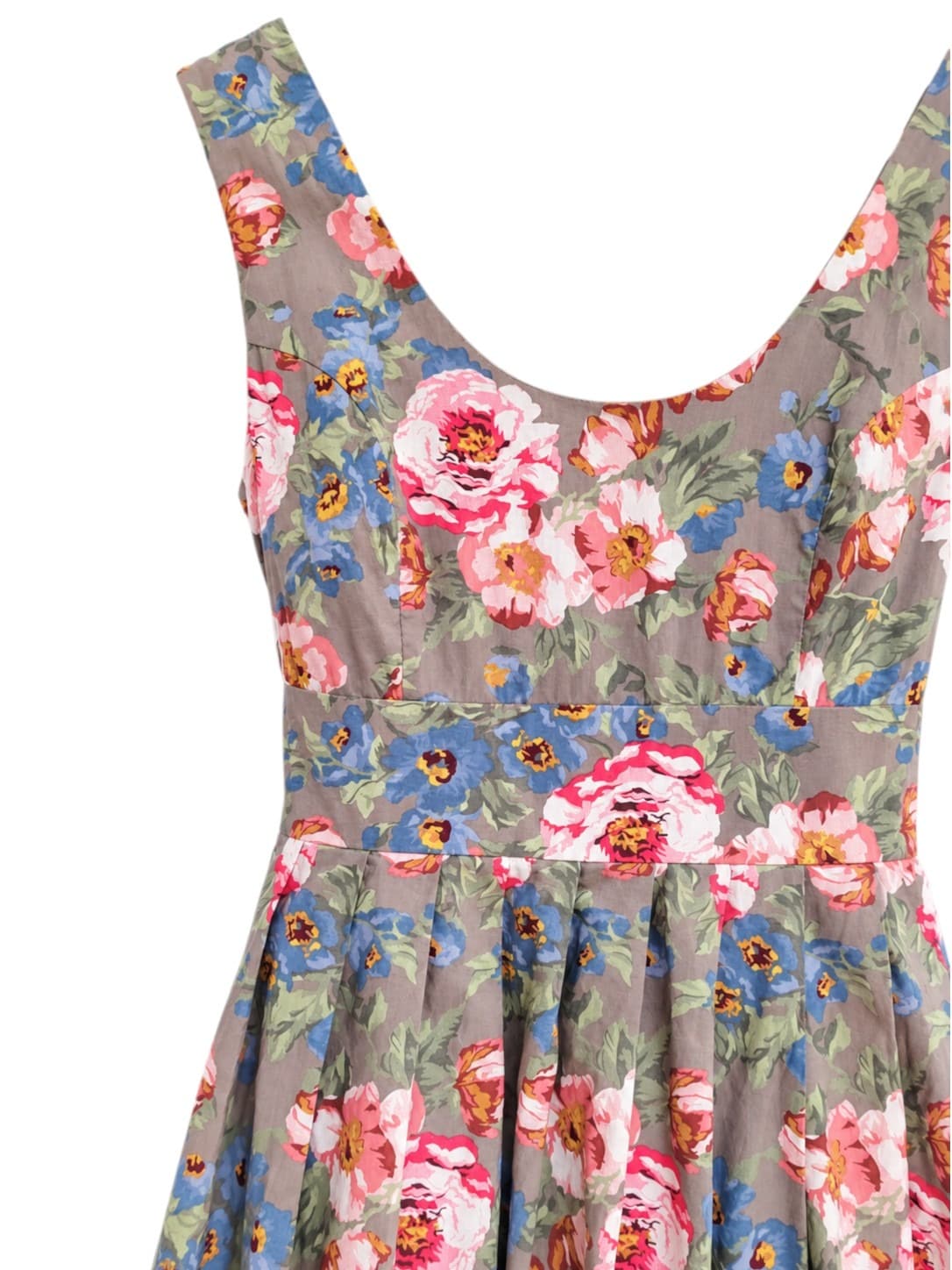 PRINCESS HIGHWAY Floral Cotton Fit & Flare Midi Dress Belted Size 10 — photo 1 of 7