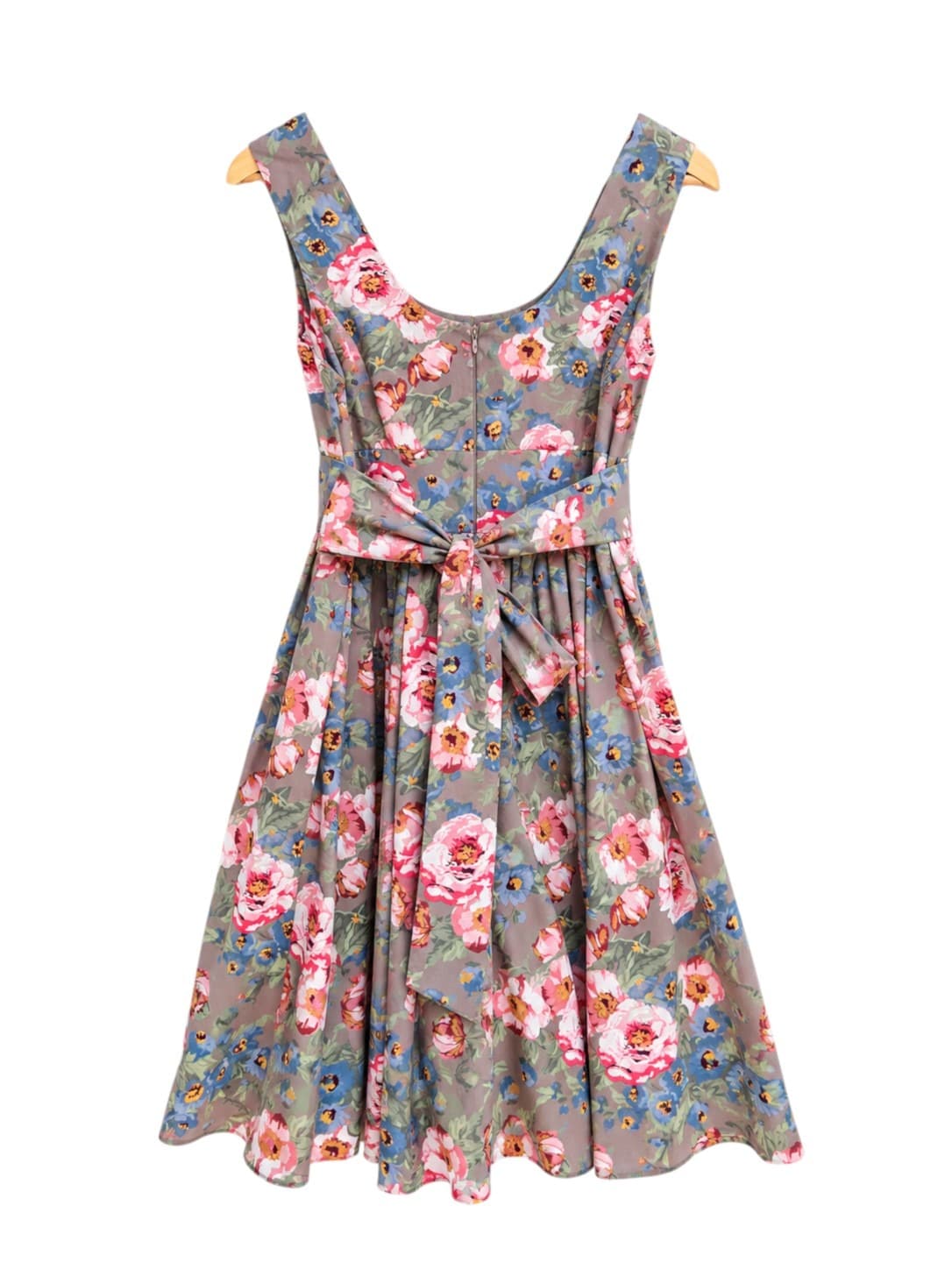 PRINCESS HIGHWAY Floral Cotton Fit & Flare Midi Dress Belted Size 10 — photo 3 of 7