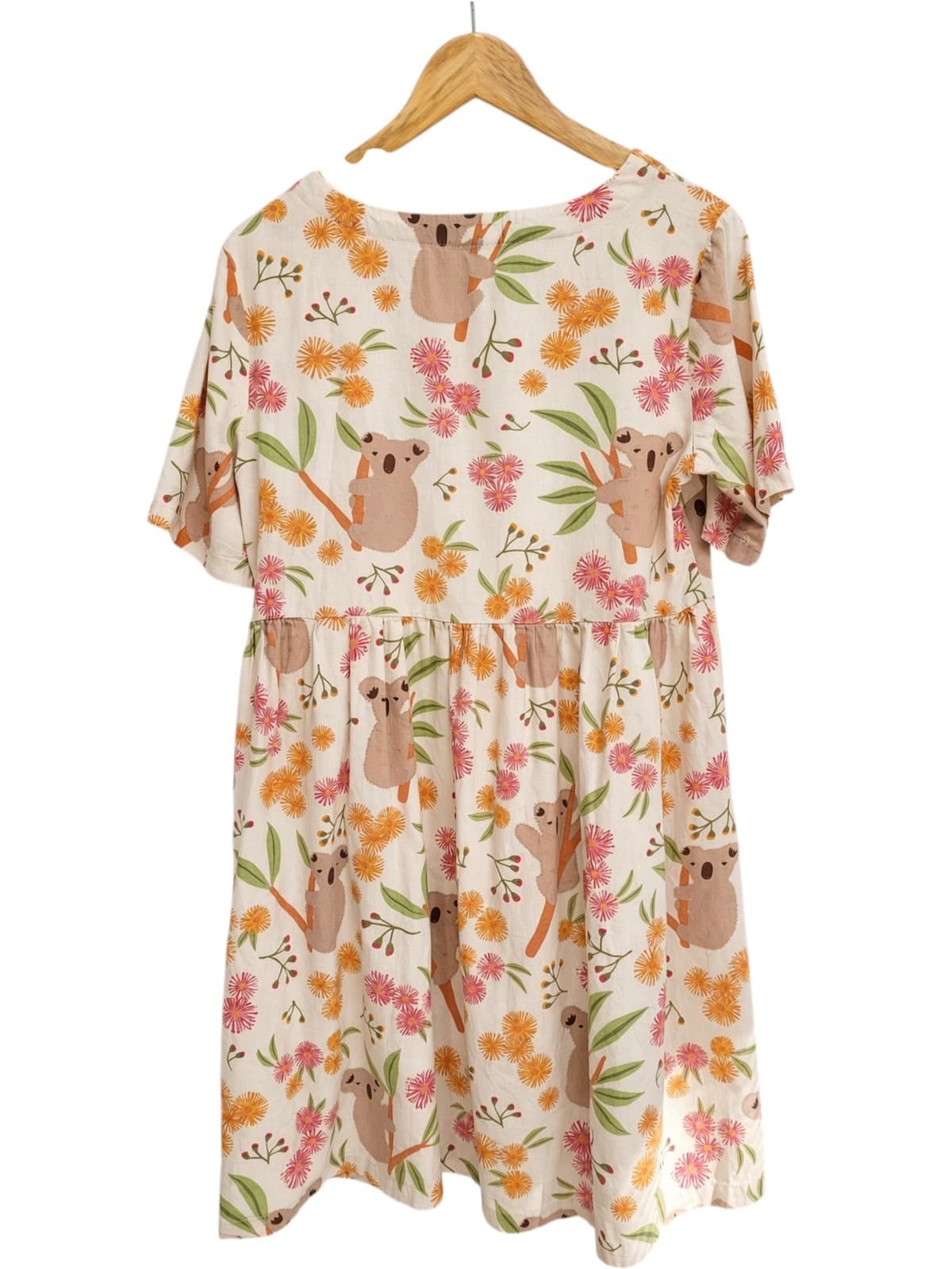 PRINCESS HIGHWAY Koala Print Linen Blend Smock Dress Size 10 — photo 4 of 6