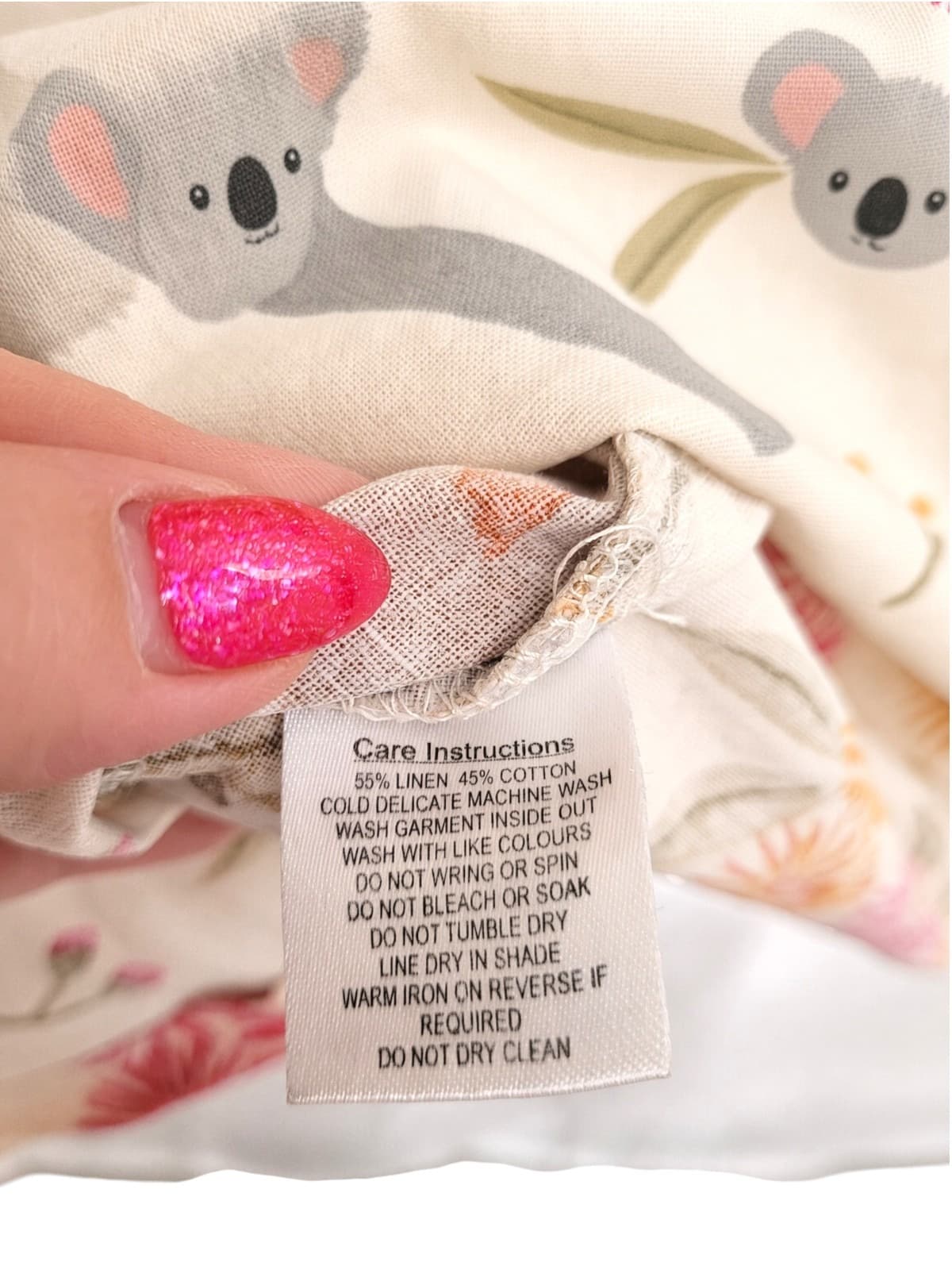 PRINCESS HIGHWAY Koala Print Linen Blend Smock Dress Size 10 — photo 6 of 6