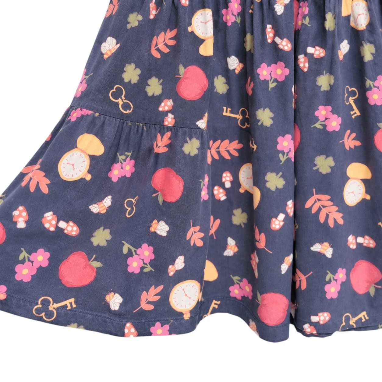 PRINCESS HIGHWAY Navy Apple Pocket Watch Novelty Print Dress Size 10 — photo 6 of 9