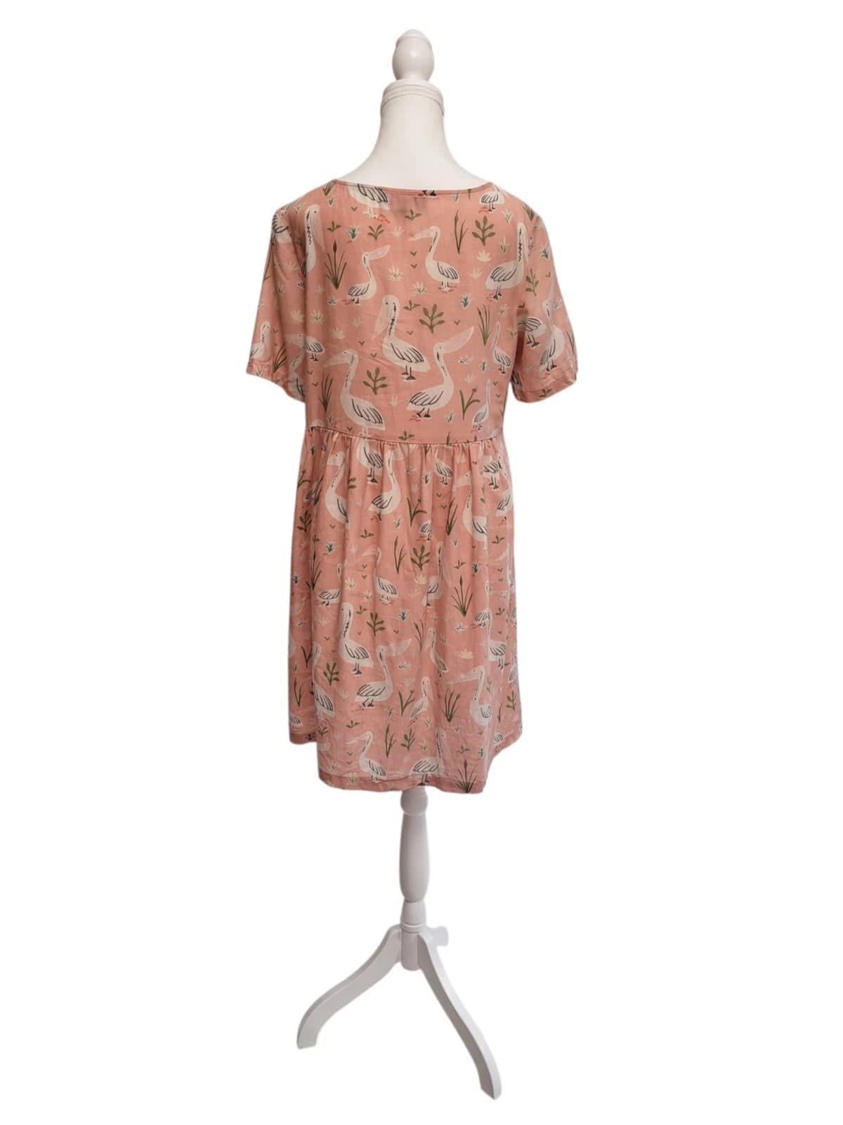 PRINCESS HIGHWAY Pink Pelican Print Smock Dress Size 10 — photo 3 of 9