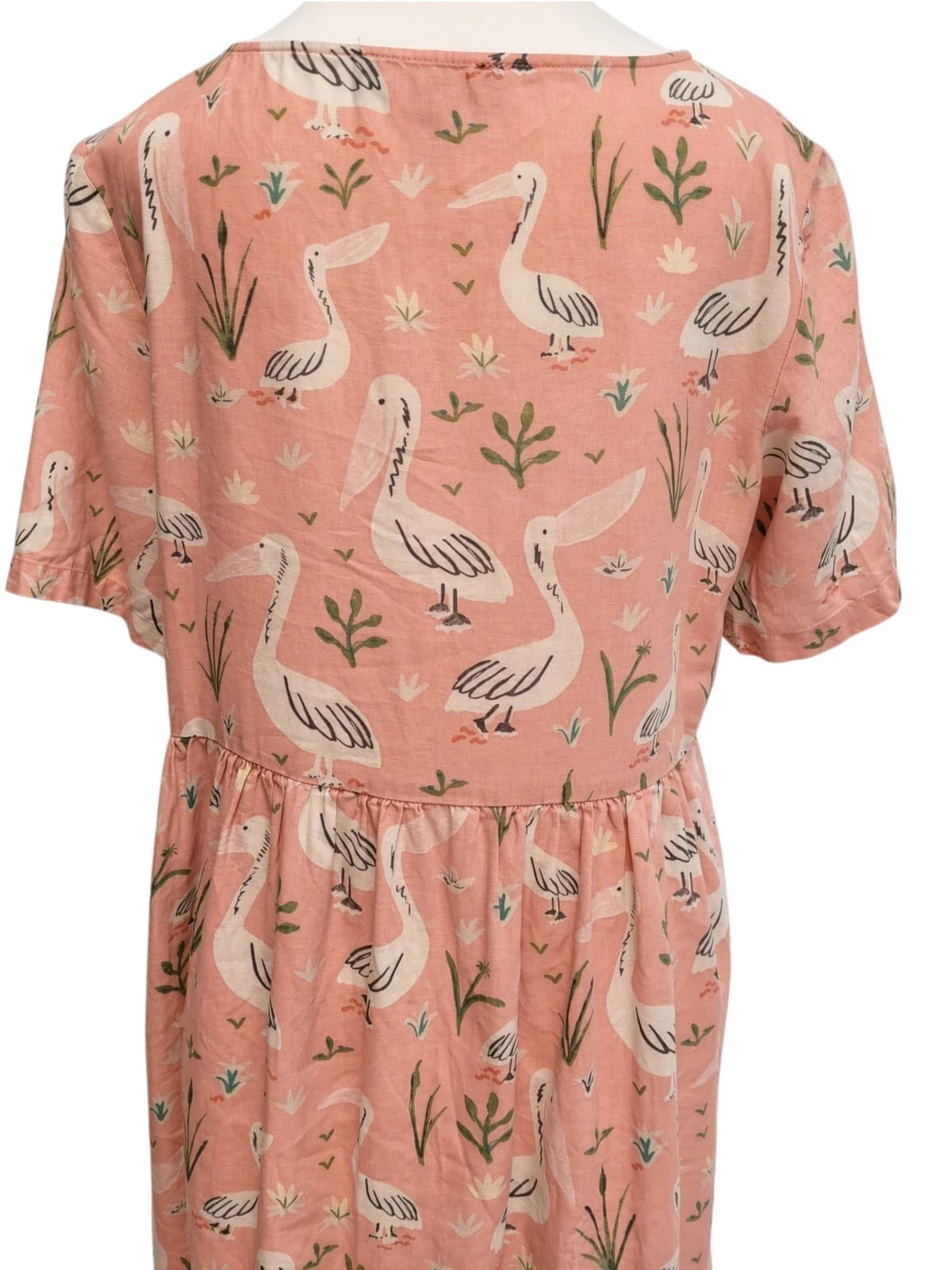 PRINCESS HIGHWAY Pink Pelican Print Smock Dress Size 10 — photo 7 of 9