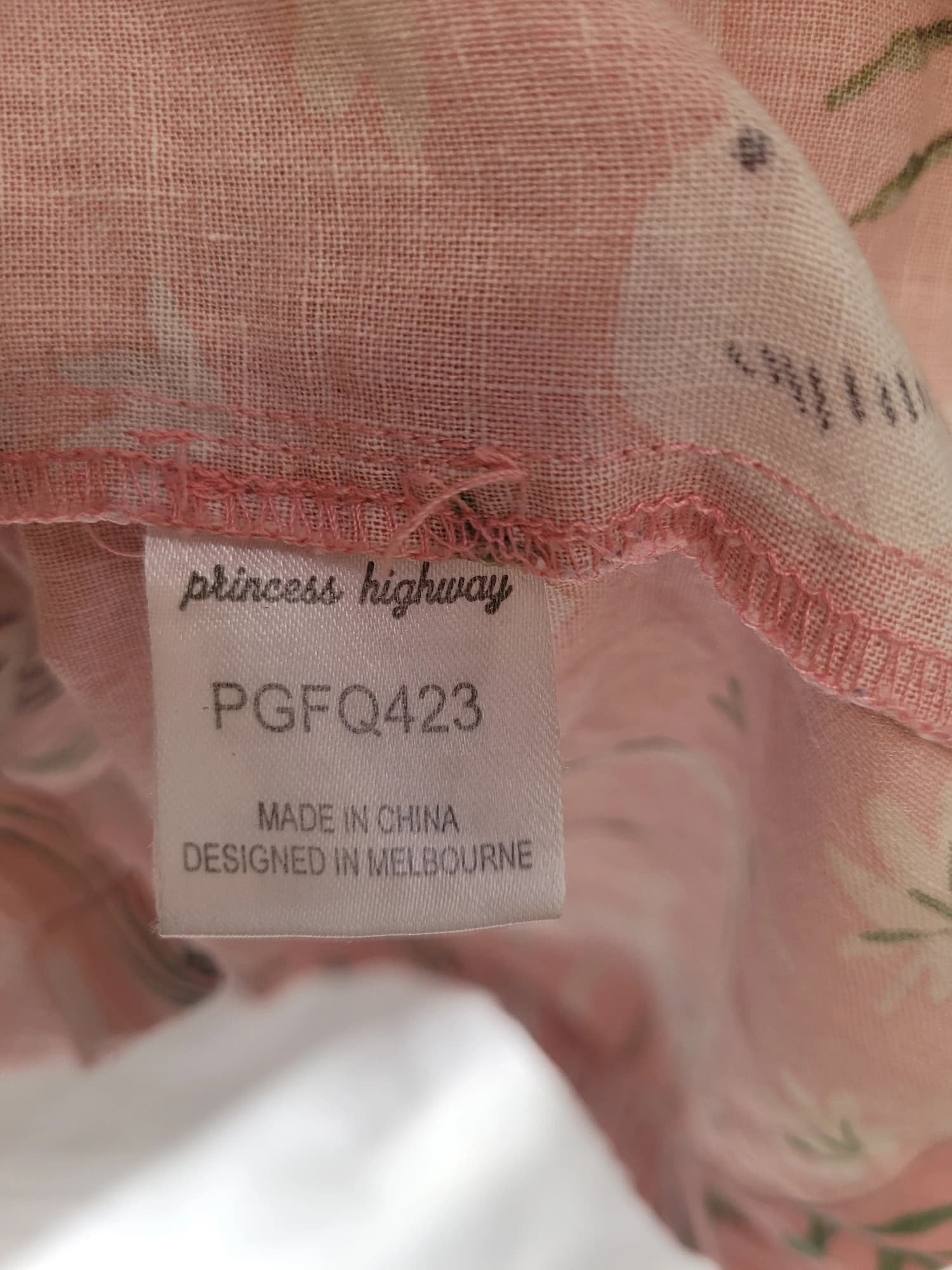 PRINCESS HIGHWAY Pink Pelican Print Smock Dress Size 10 — photo 9 of 9