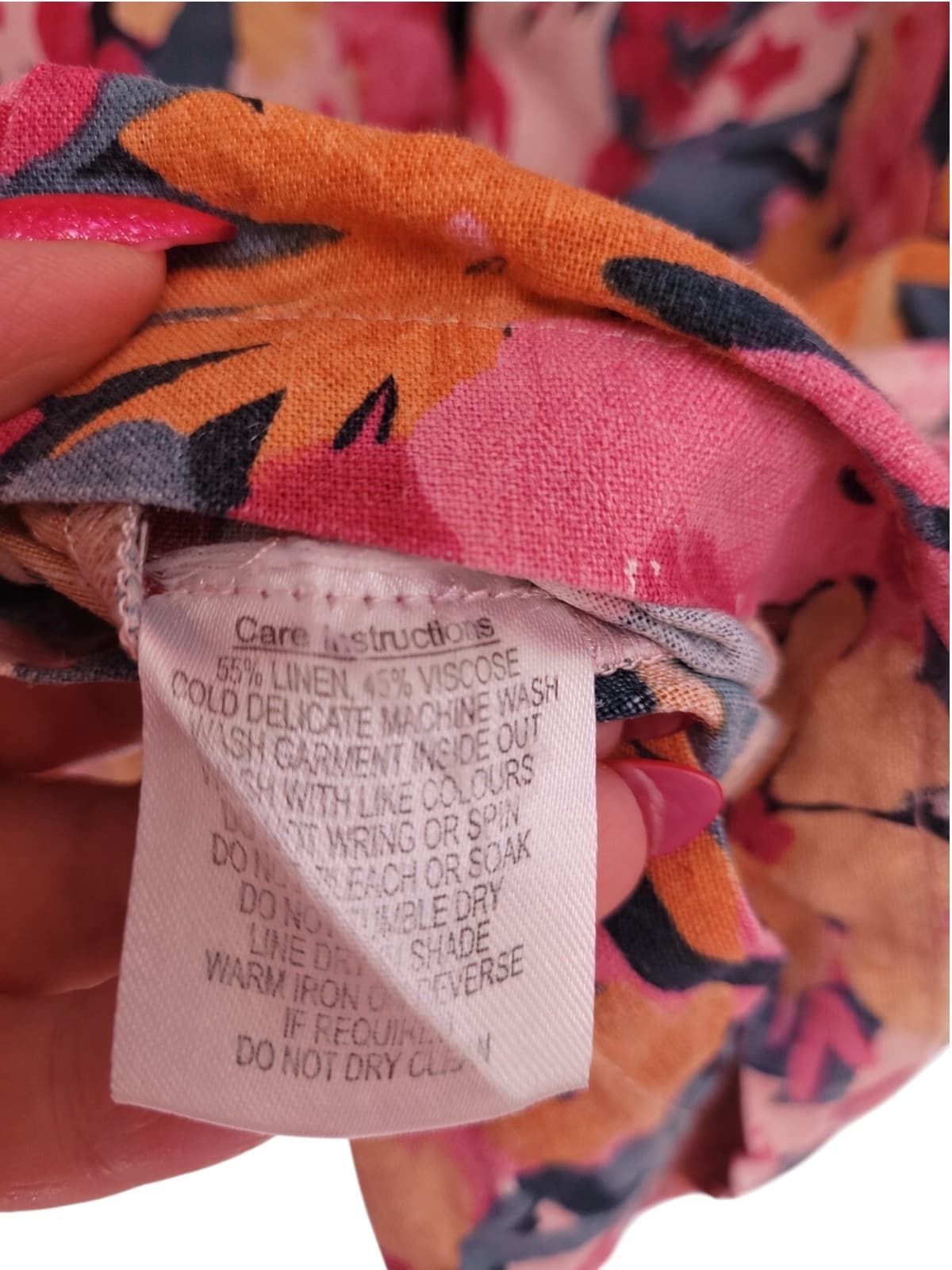 PRINCESS HIGHWAY Protea Floral Print Linen Blend Smock Dress Size 10 — photo 5 of 6