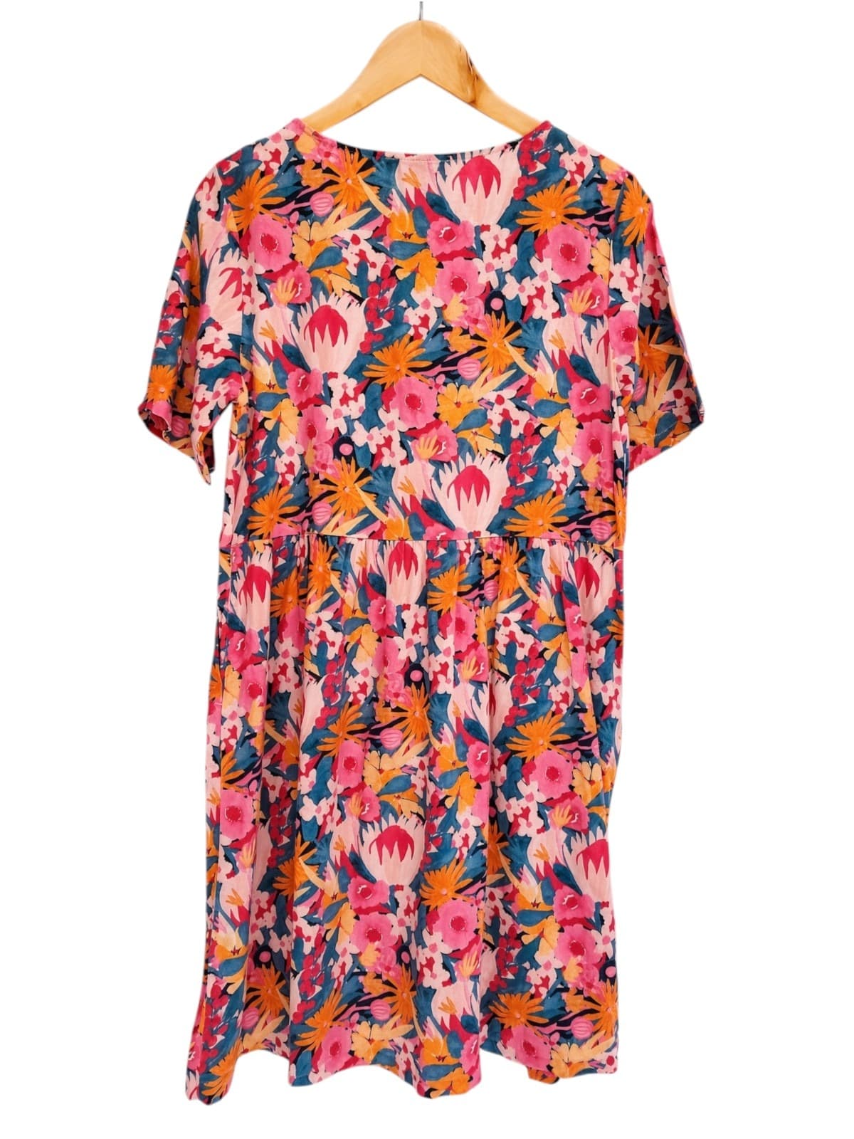 PRINCESS HIGHWAY Protea Floral Print Linen Blend Smock Dress Size 10 — photo 3 of 6