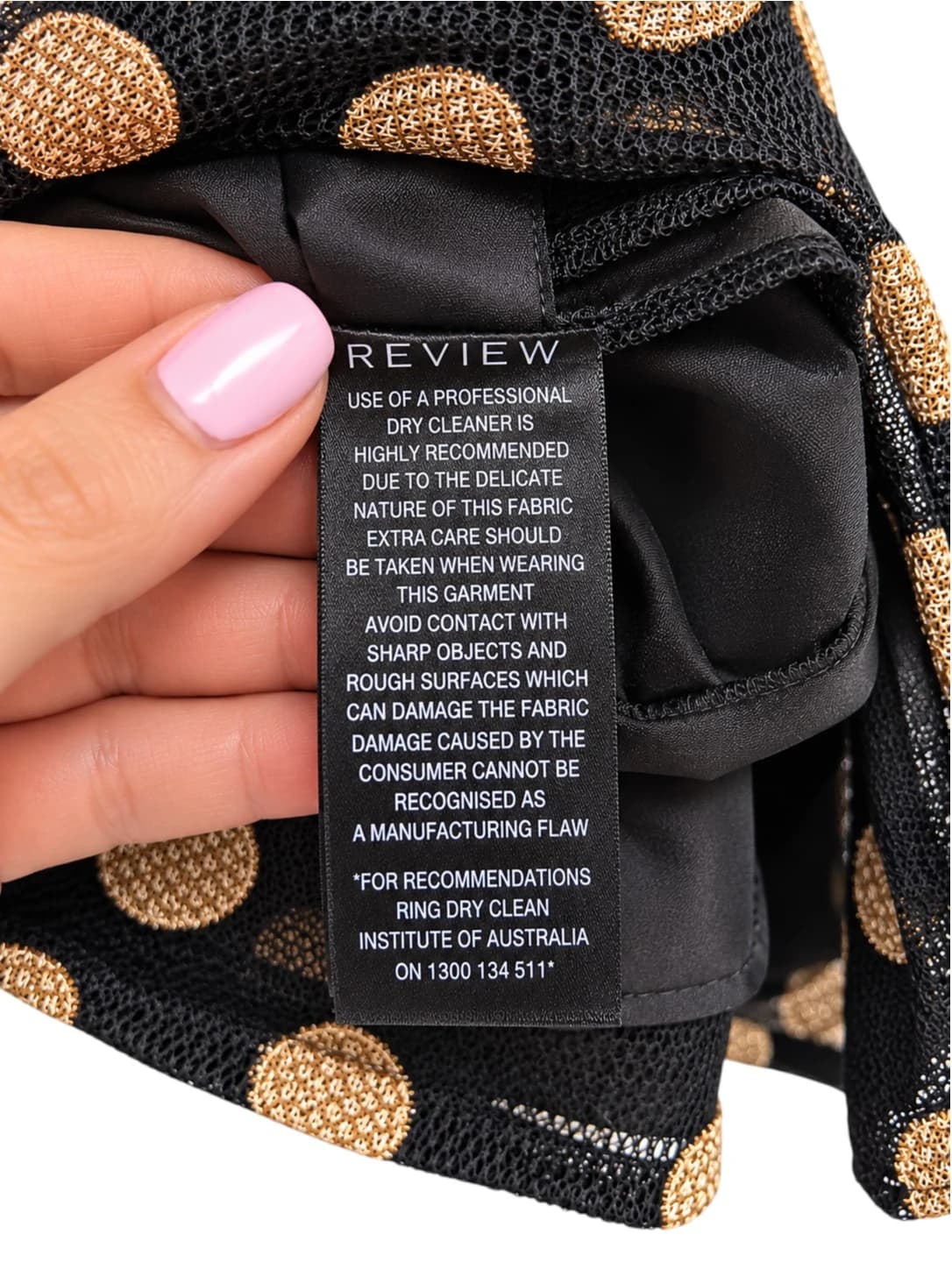 Review Night in New York Skirt Size 6 Black Gold Polka Dot Tulle BNWT — photo 9 of 10