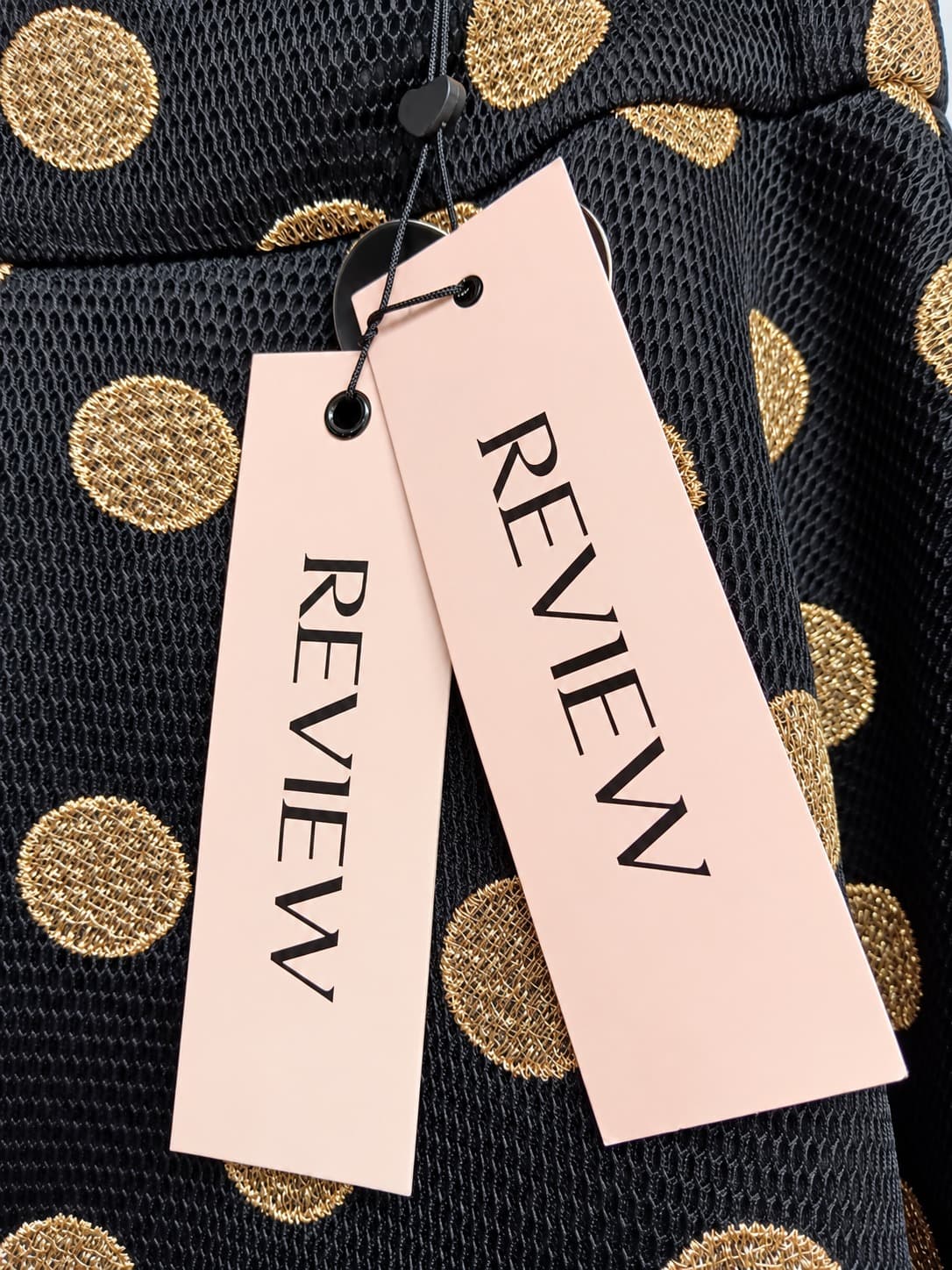 Review Night in New York Skirt Size 6 Black Gold Polka Dot Tulle BNWT — photo 7 of 10