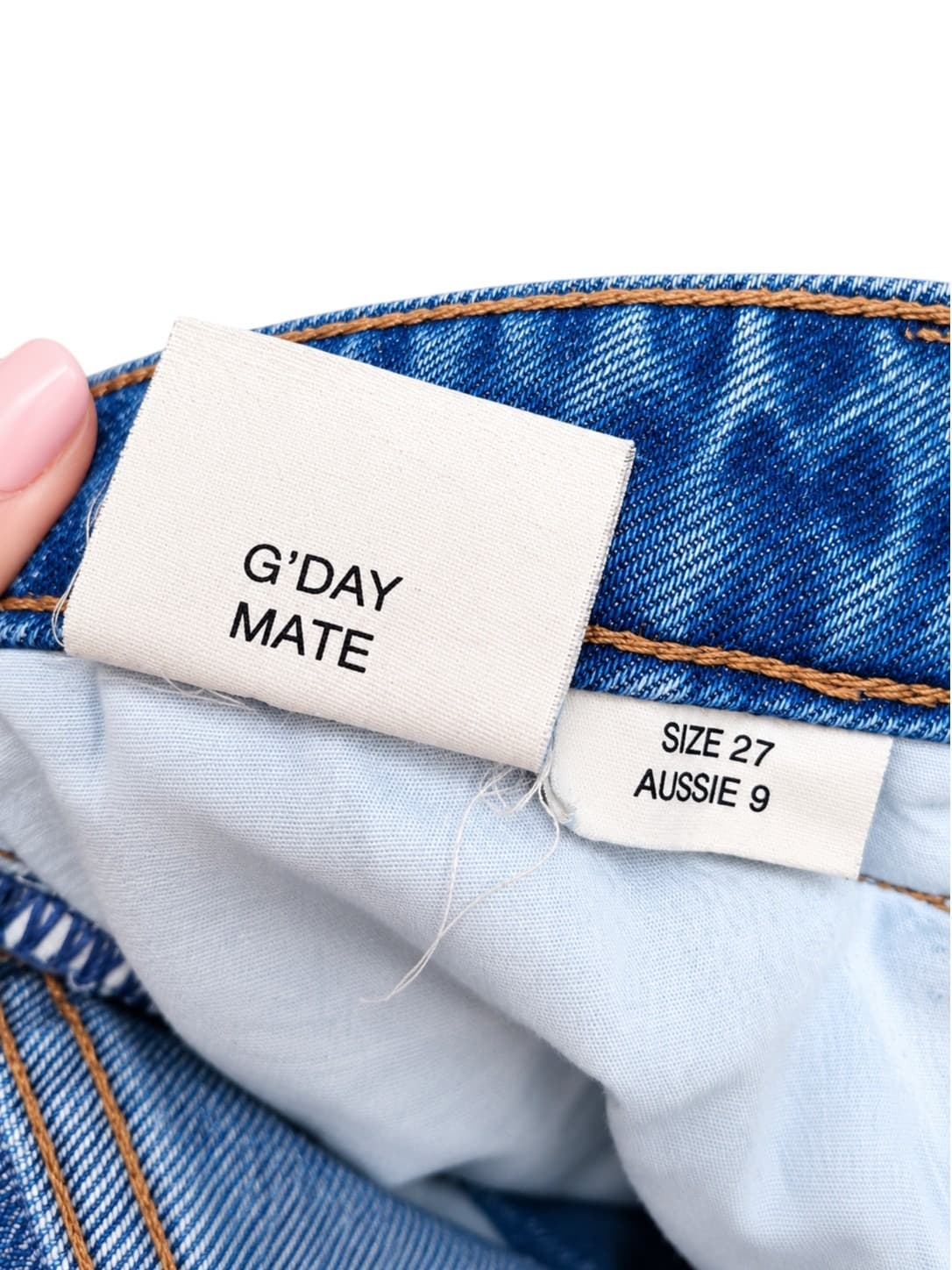 ROLLA'S Original High Rise Straight Leg Jeans Blue Denim Size 27 AU 9 — photo 5 of 6