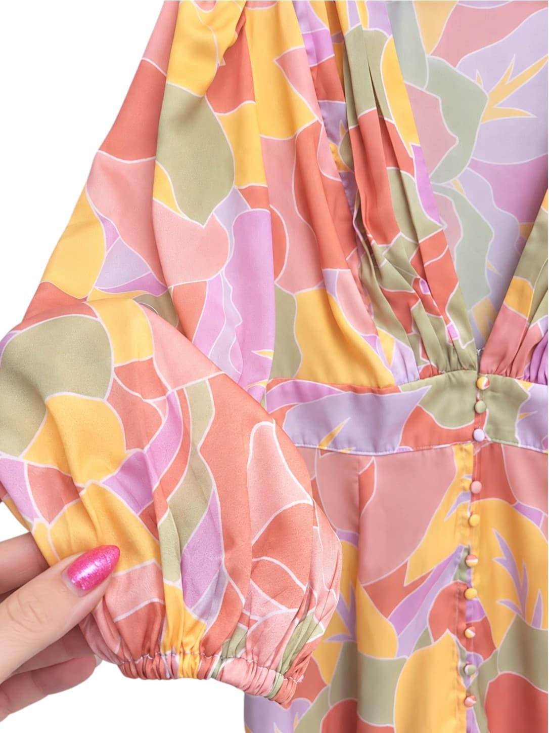 RUNAWAY Floral Button Front Long Sleeve Maxi Dress AU 10 — photo 2 of 8
