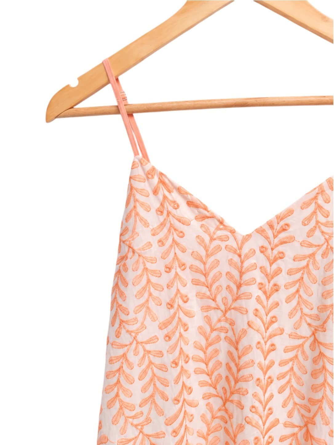 Saints + Secrets Womens Mini Dress Size 8 White Peach Embroidered Boho Rayon — photo 2 of 7
