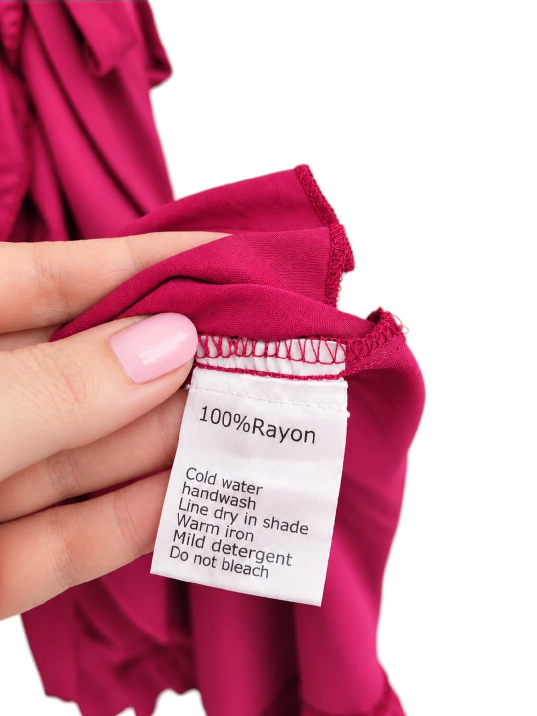 SALTY CRUSH Fuchsia Pink Ruffle Wrap Maxi Dress Flutter Sleeve Size 14 — photo 6 of 7