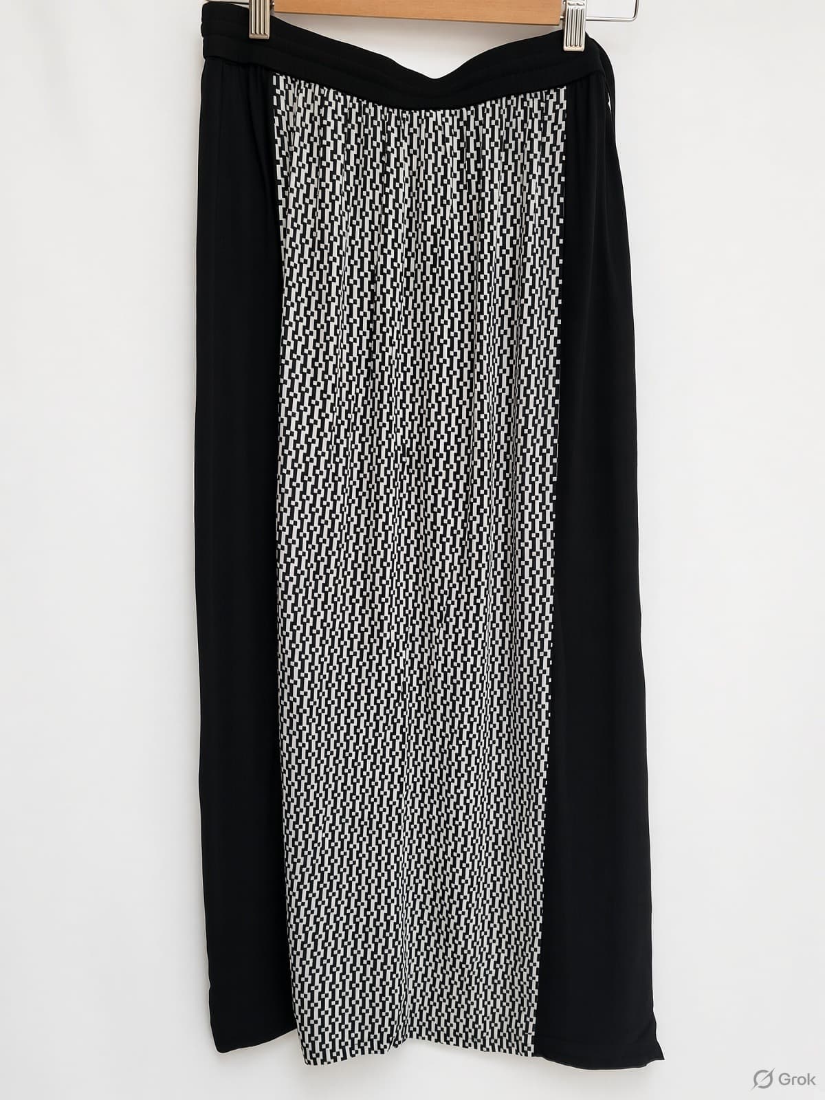 SASS & BIDE Black White Geometric Print Split Maxi Skirt AU 8 US 4 — photo 3 of 6