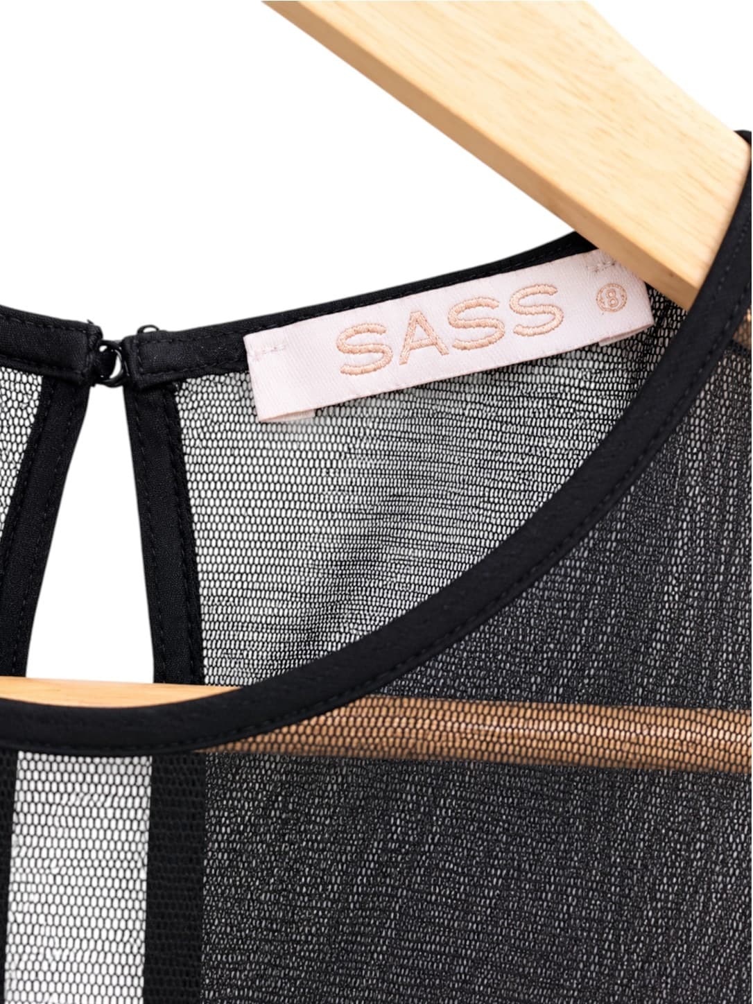 SASS Black Silver Metallic Mesh Panel Bodycon Cocktail Dress Size 10 — photo 3 of 6