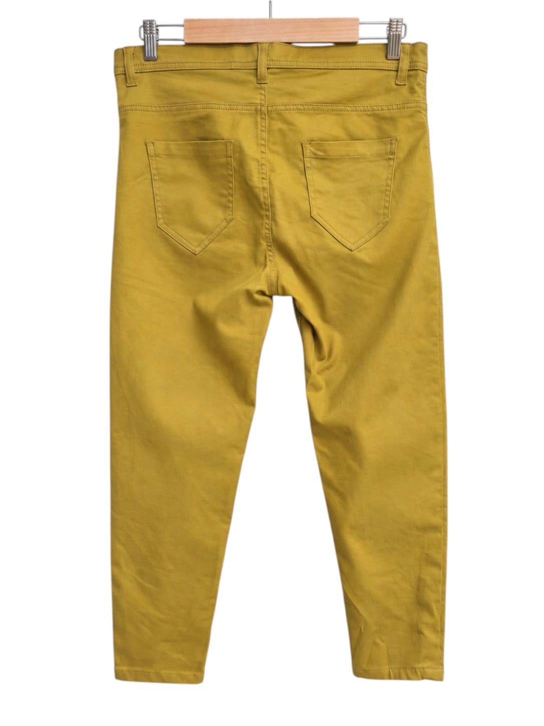 SCANLAN THEODORE Mustard Lime Slim Fit Cotton Blend Pants Trousers Size 10 — photo 5 of 5