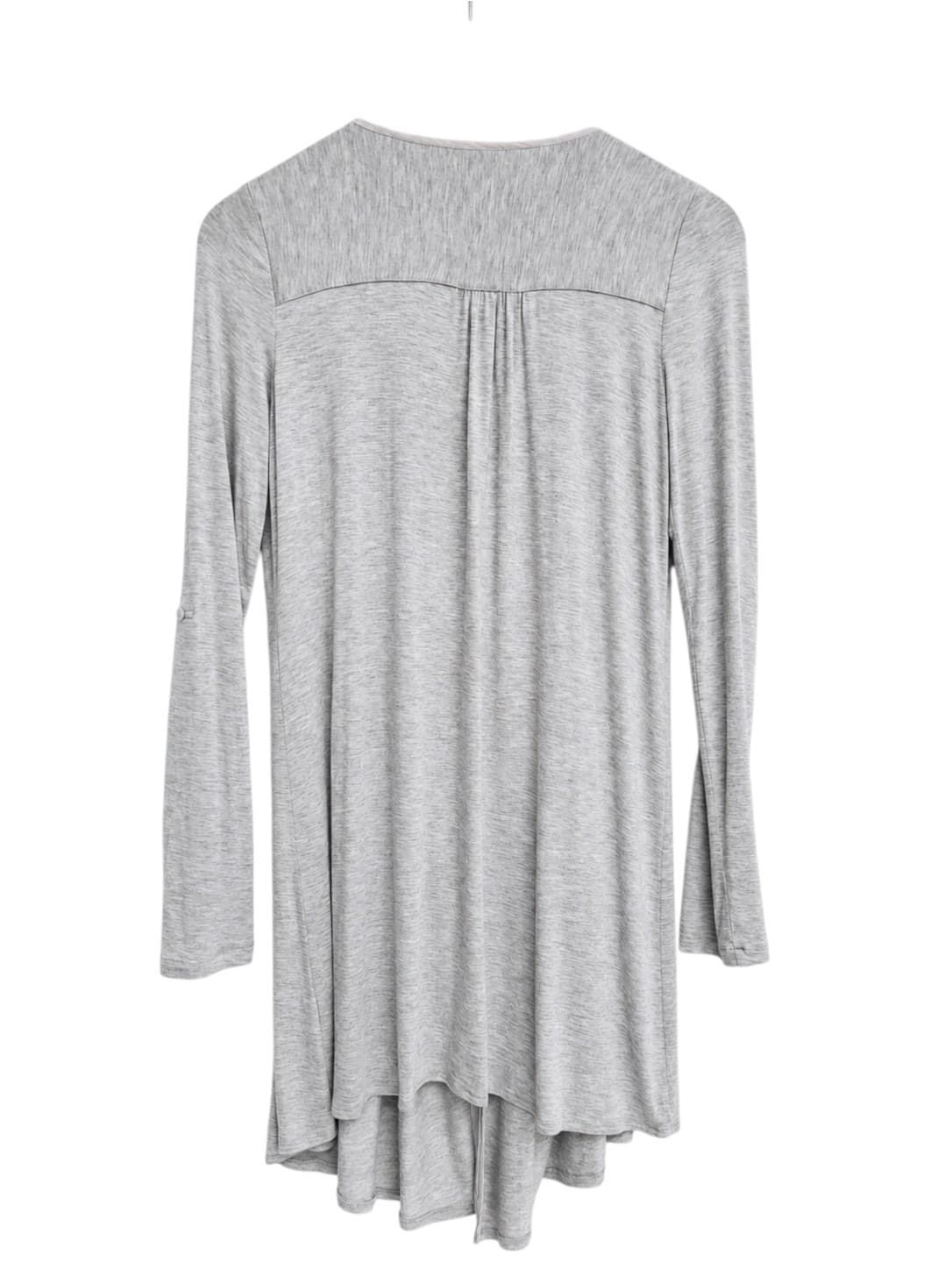 SEED FEMME Seed Heritage Grey Pleated Longline Cardigan Oversized XS — photo 4 of 7