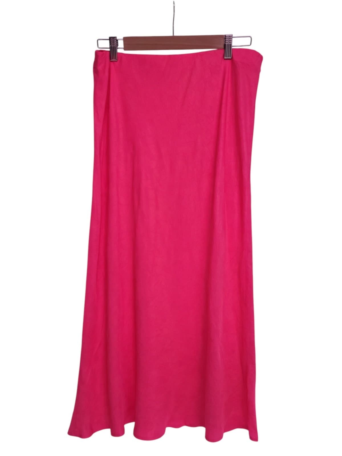SEED HERITAGE Watermelon Pink Textured Bias Midi Skirt Size 14 — photo 4 of 6
