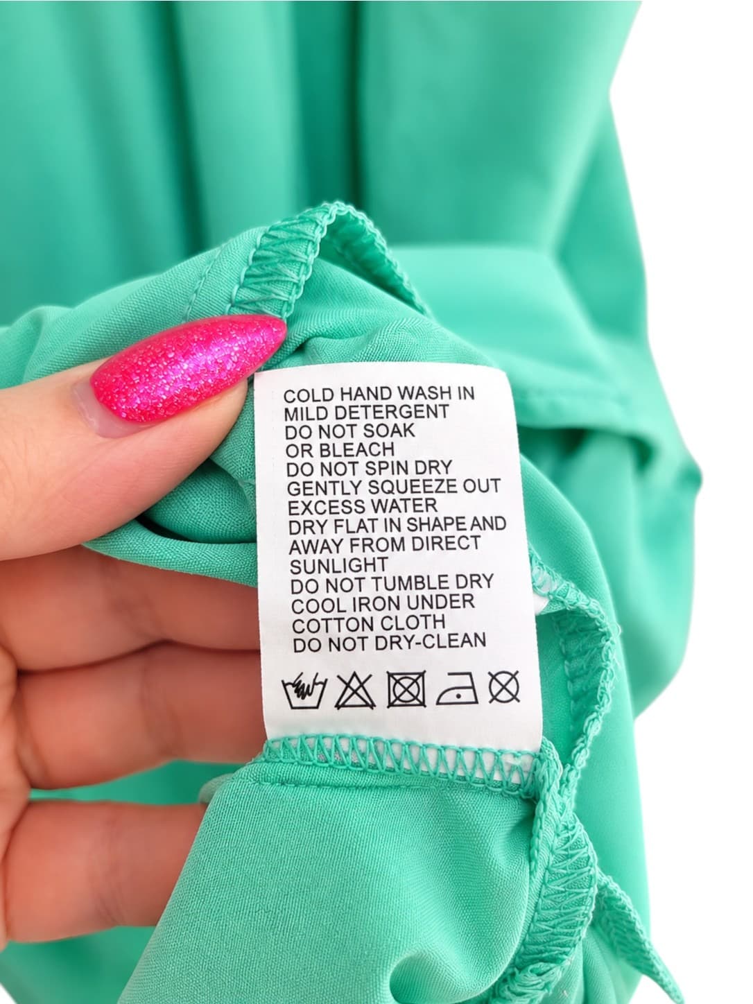 SERAFINA Green V-Neck Asymmetric Gathered Ruffle Maxi Dress XL — photo 5 of 5