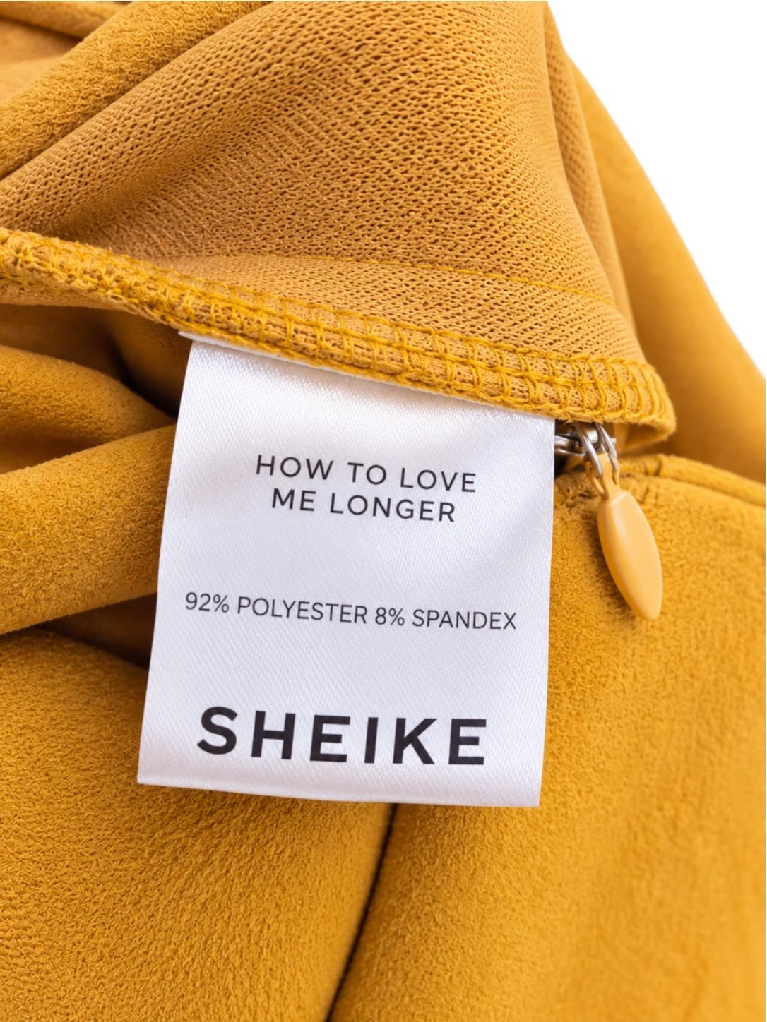 SHEIKE Mustard Yellow Faux Suede Twist Front Pencil Midi Skirt Size 12 — photo 6 of 6