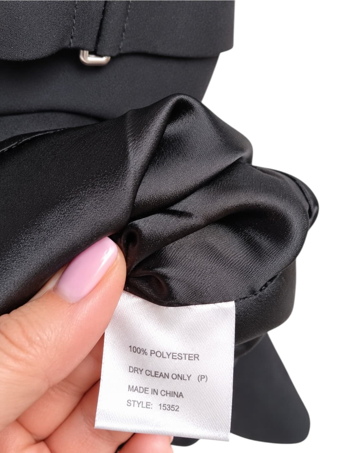 SHEIKE Womens Dress Size 10 Black Sleeveless Wrap Front Buckle Cocktail Mini — photo 7 of 7