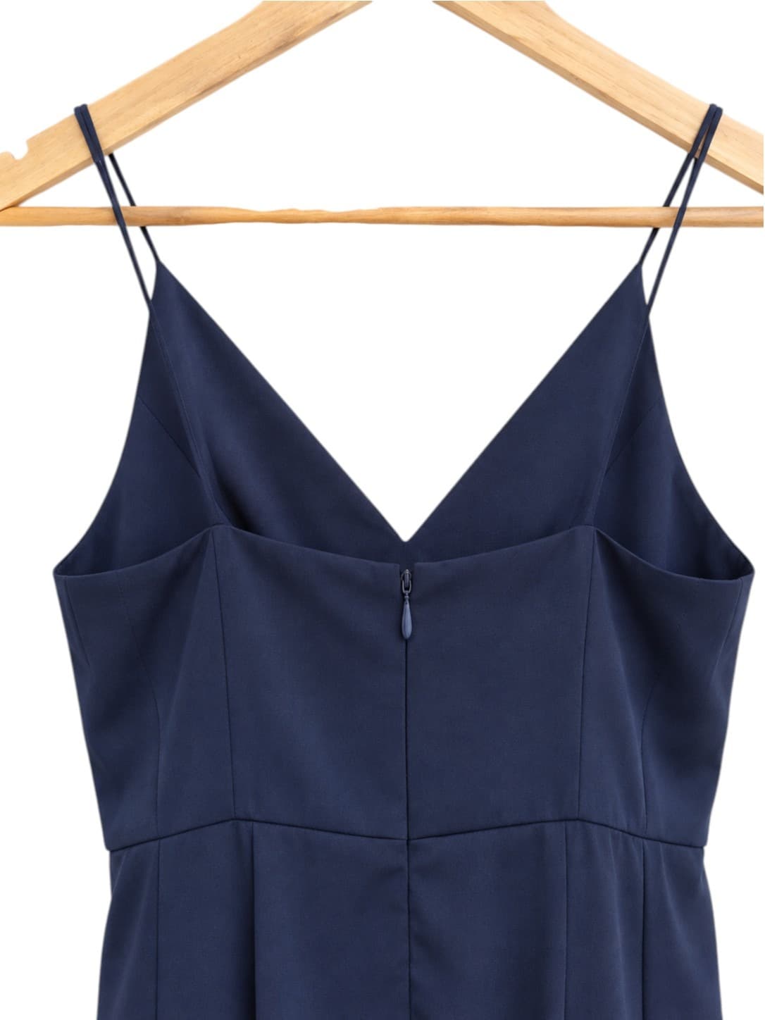 Shona Joy Womens Maxi Dress Size 8 Navy Blue Draped Tulip Hem Formal Evening — photo 6 of 9