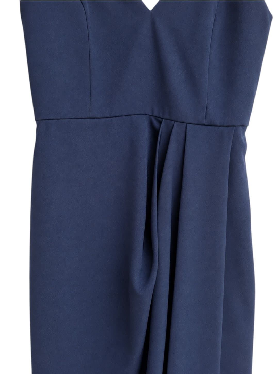 Shona Joy Womens Maxi Dress Size 8 Navy Blue Draped Tulip Hem Formal Evening — photo 3 of 9