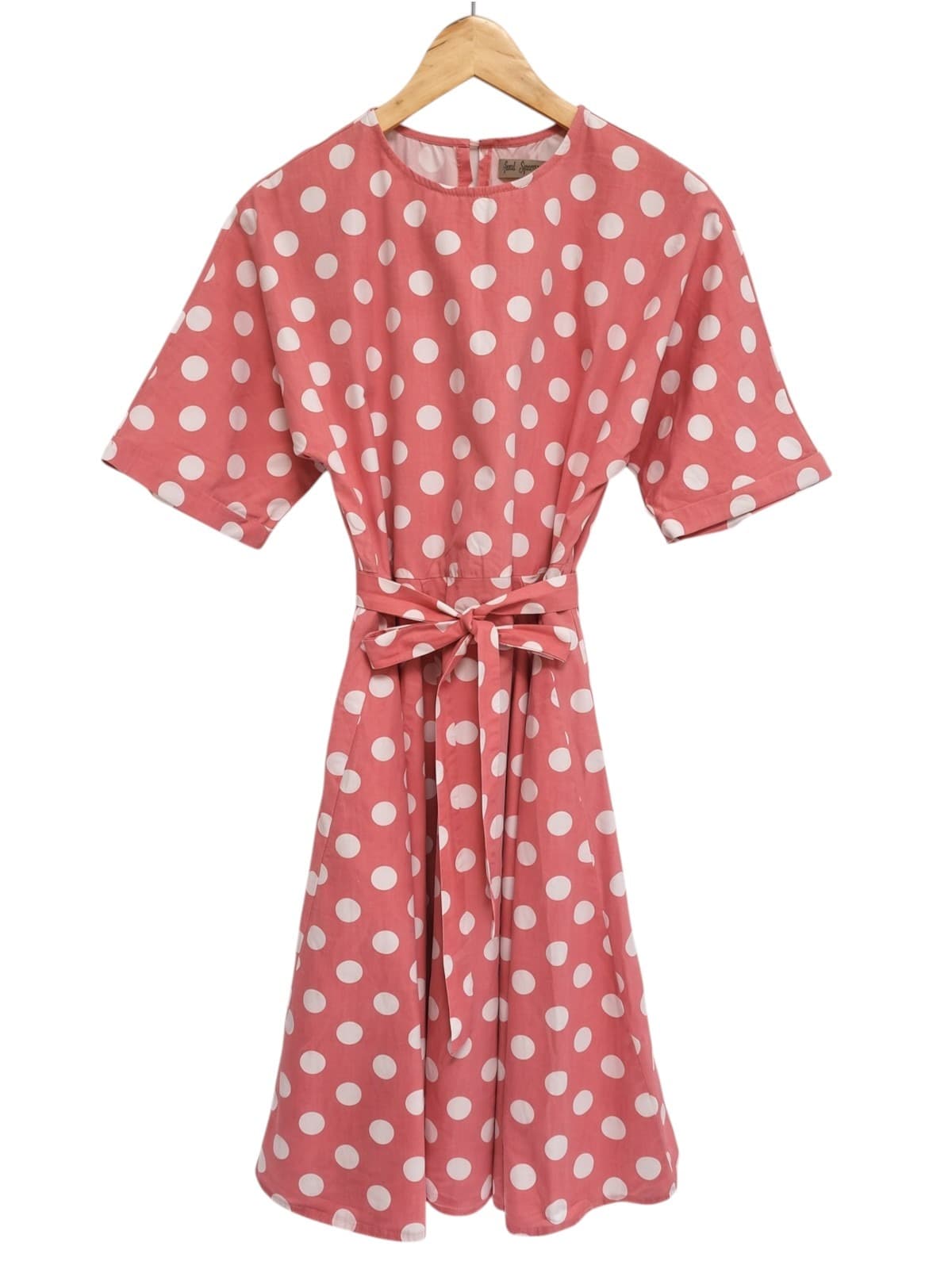 SOUL SPARROW Pink Polka Dot Dress Pinup Vintage style Size S — photo 1 of 5