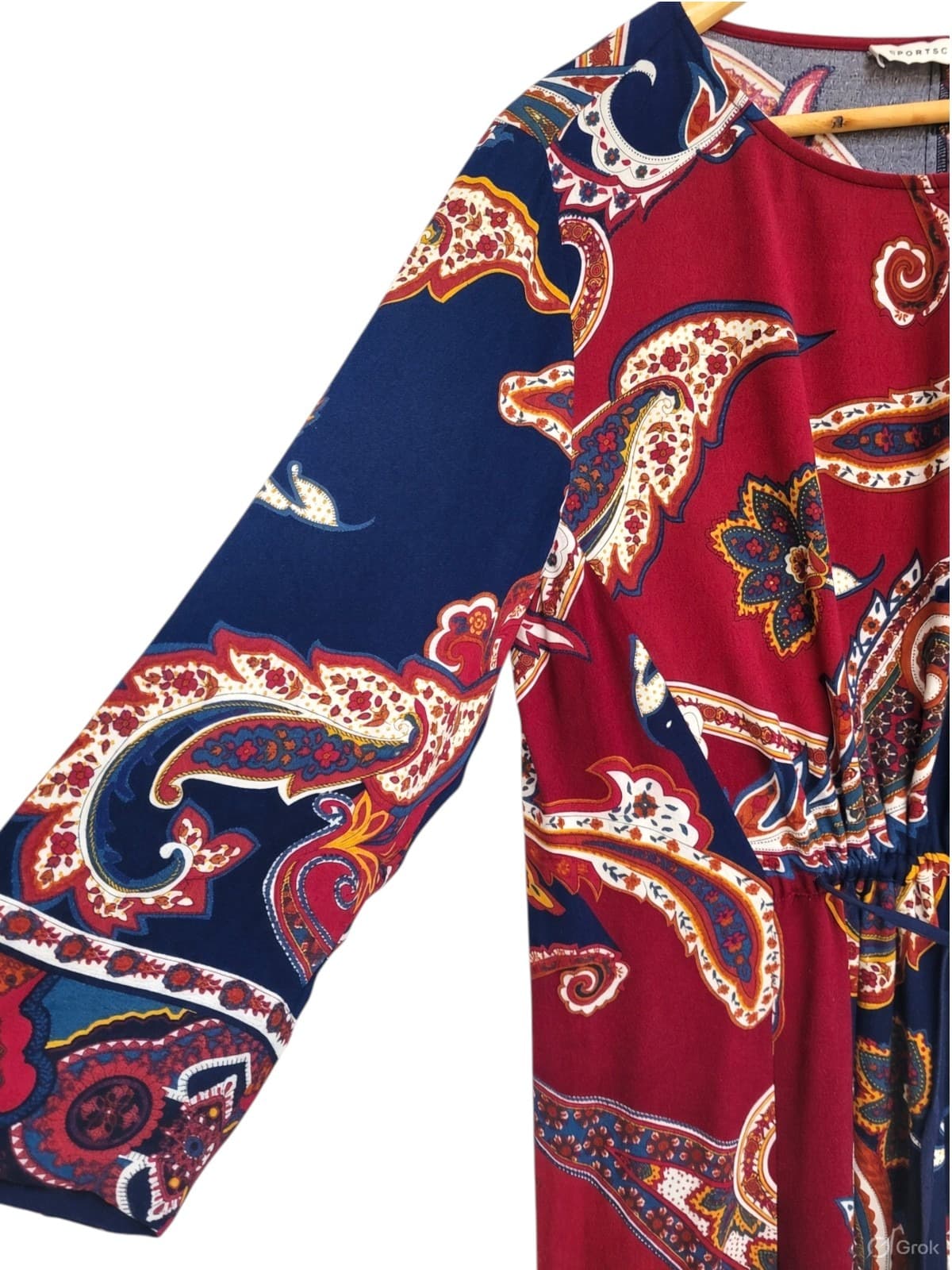 Sportscraft Paisley Print Long Sleeve Dress Size 10 — photo 4 of 5