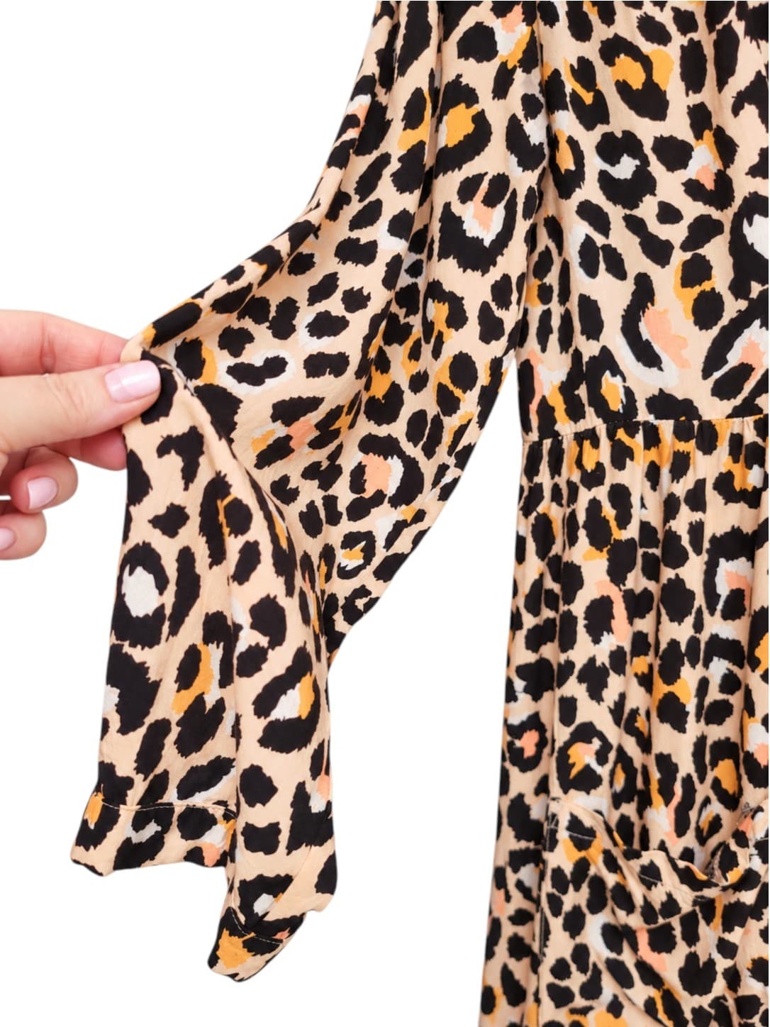 ST.FROCK Leopard Print Button-Down Dress Women's Size 12 — photo 3 of 7