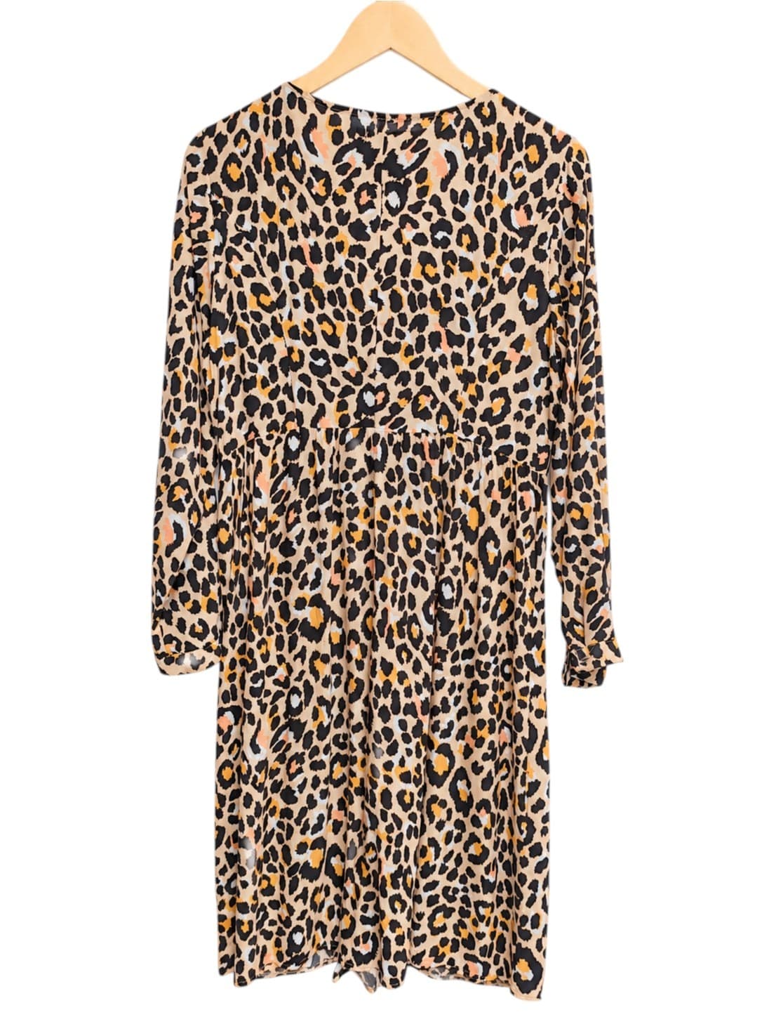 ST.FROCK Leopard Print Button-Down Dress Women's Size 12 — photo 4 of 7