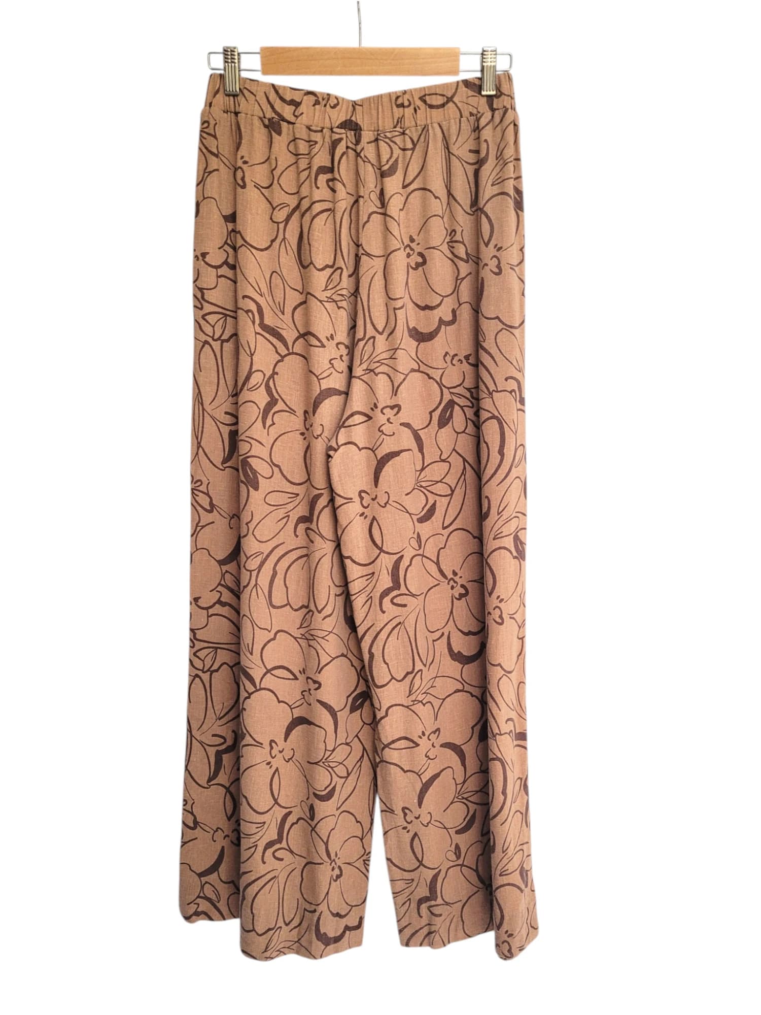 STAPLE THE LABEL Quinn Floral Linen Cotton Wide Leg Pants Size 12 — photo 3 of 4