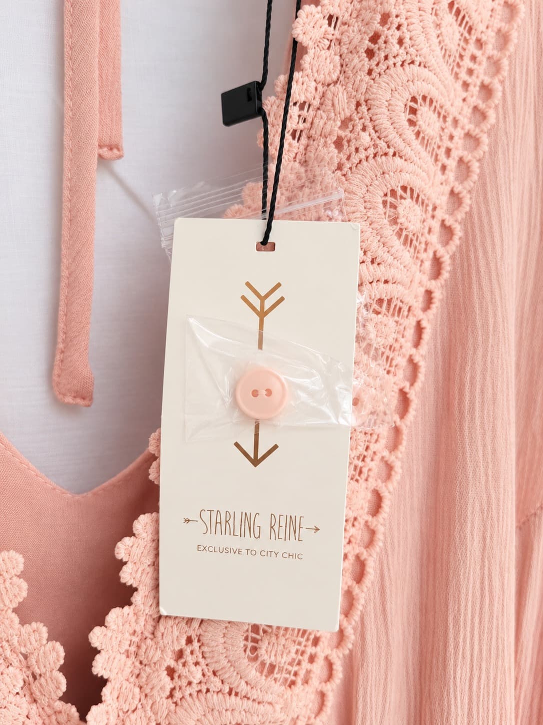 Starling Reine Endless Lace PLUS SIZE Maxi Dress Peach Pink AU 16 S BNWT — photo 5 of 9