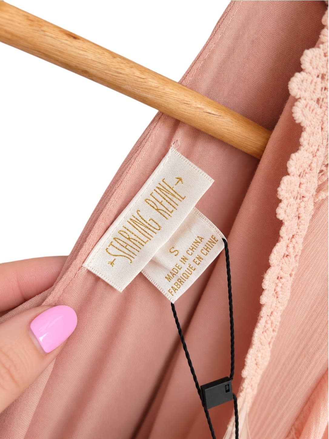Starling Reine Endless Lace PLUS SIZE Maxi Dress Peach Pink AU 16 S BNWT — photo 7 of 9