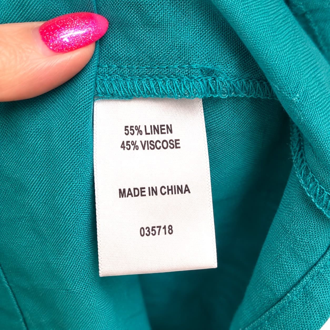 SUSSAN Teal Linen Blend Tiered Smock Midi Dress Size 10 — photo 5 of 5