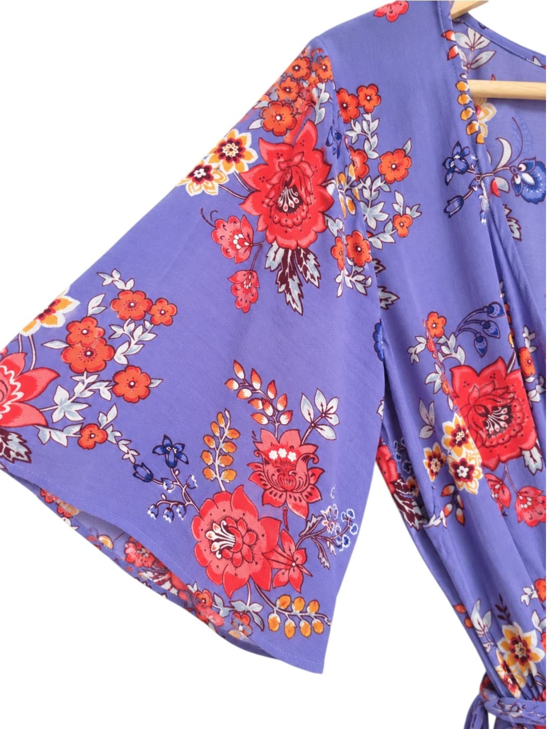 Tigerlily Stevie Onesie Floral Playsuit Purple Tie Waist BNWT Womens Size 6 — photo 2 of 9
